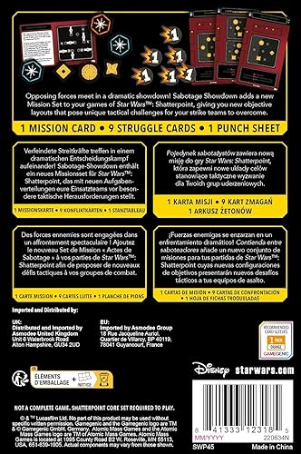 Miniatura 6 de Star Wars Shatterpoint Sabotage Showdown Mission Pack - Juego de miniaturas de mesa, juego de estrategia para niños y adultos, a partir de 14 años,