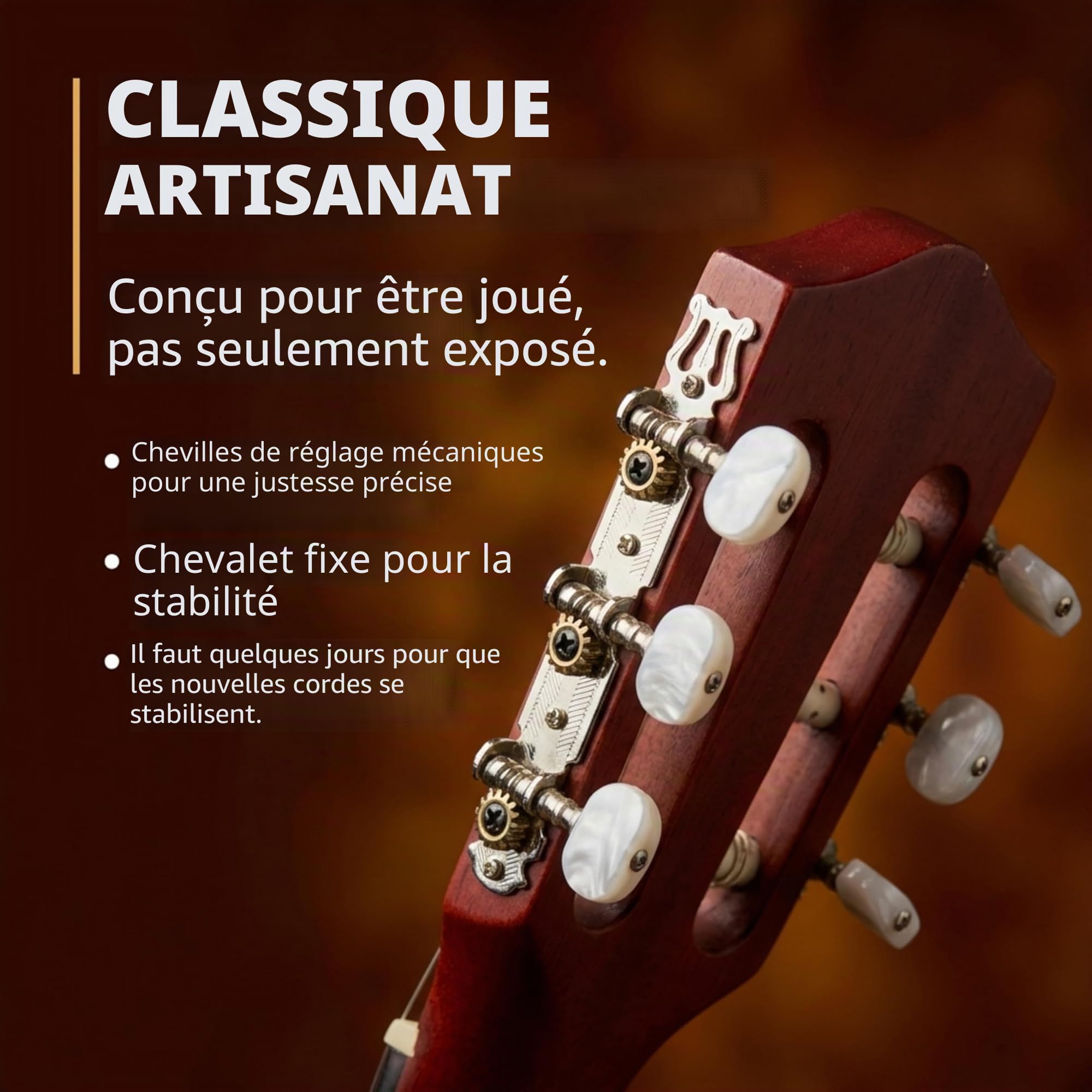 Guitare acoustique classique junior Music Alley pour enfants