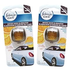 Febreze Car Vent Clips Air Freshener Smoke Odor Eliminator Citrus Scent 2 Pack