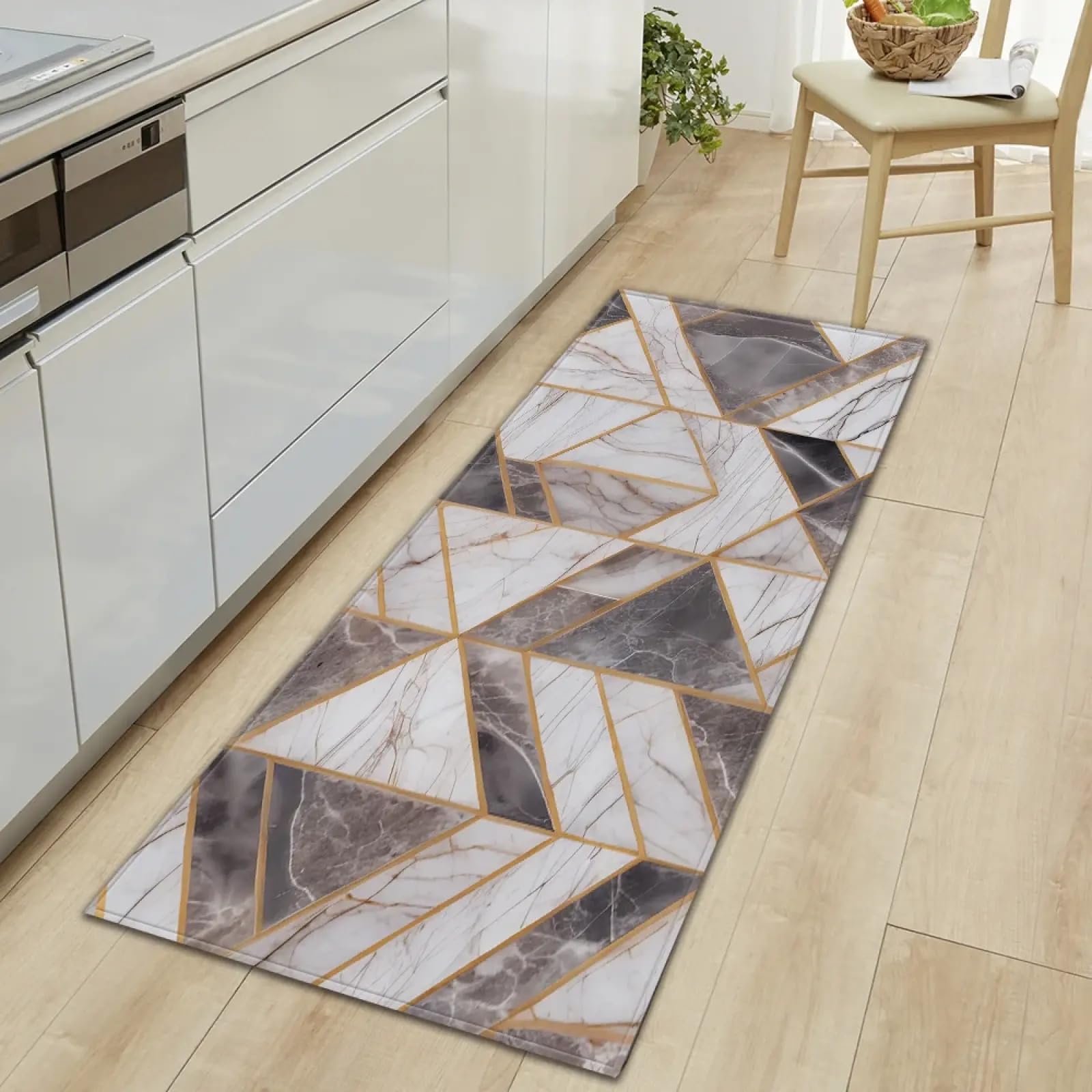 Tapis de cuisine antidérapant grand format 80x230cm lavable et sécurisé pour la maison