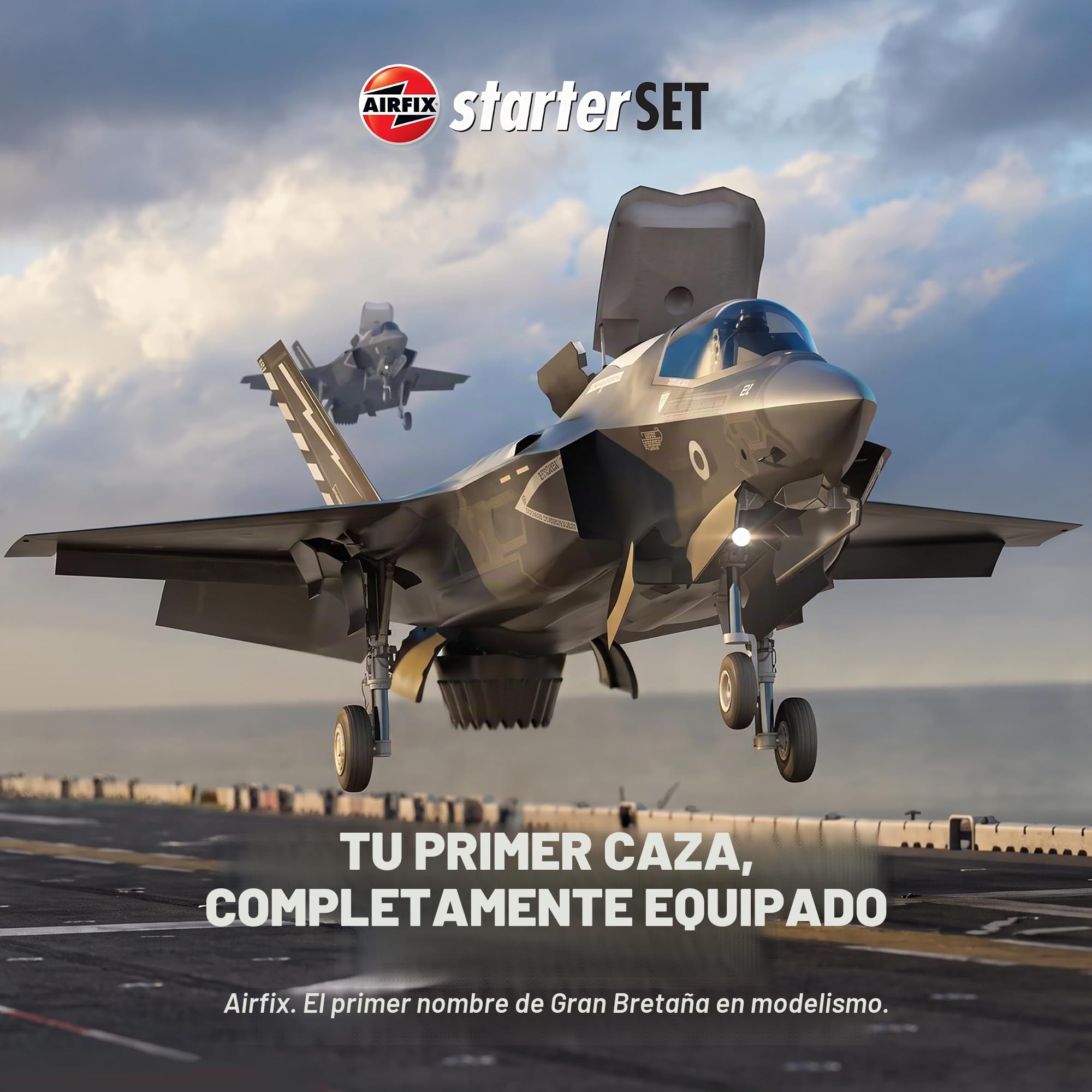 Airfix A55010 Lockheed Martin F-35B Lightning II Kit de construcción de maquetas de Aviones plástico para Adultos y niños 8+ años. Incluye Pinturas acrílicas, Pinceles y Cemento polivinílico