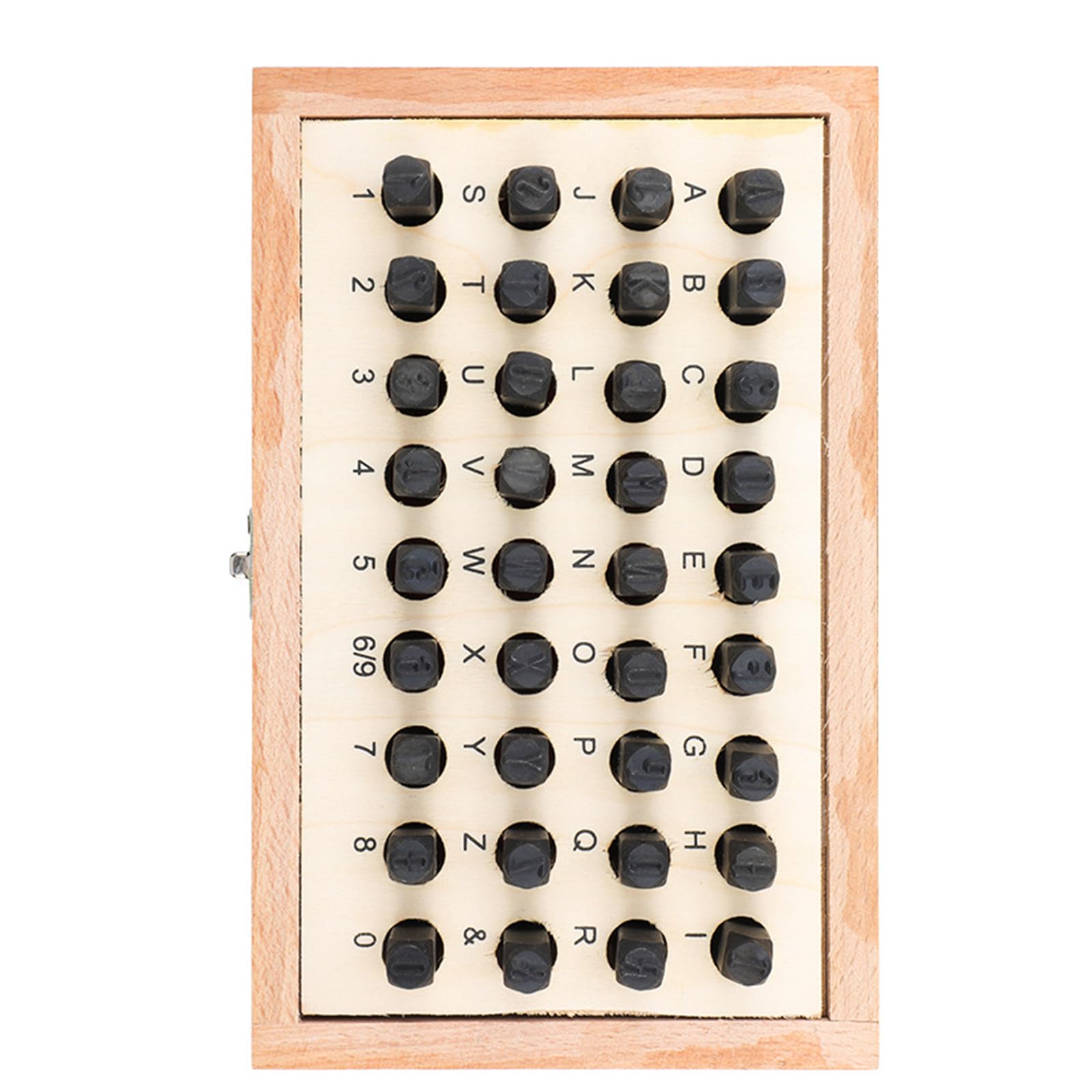 36Pcs 6mm Number And Letter Stamp Leather Carving Tool Metal Leather Stamp Embossing Tool For Metal Wood Leather Canvas