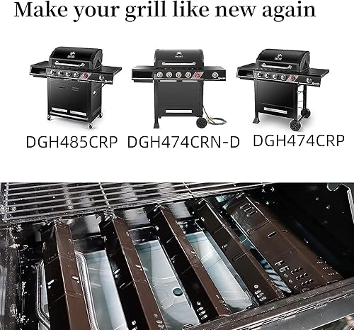 Miniatura 4 de 7635 Barras aromatizantes para Weber Spirit 2 Parrilla, piezas de repuesto para Weber Spirit II y I E210 S210 E215 E220 S220 Grills, protector de