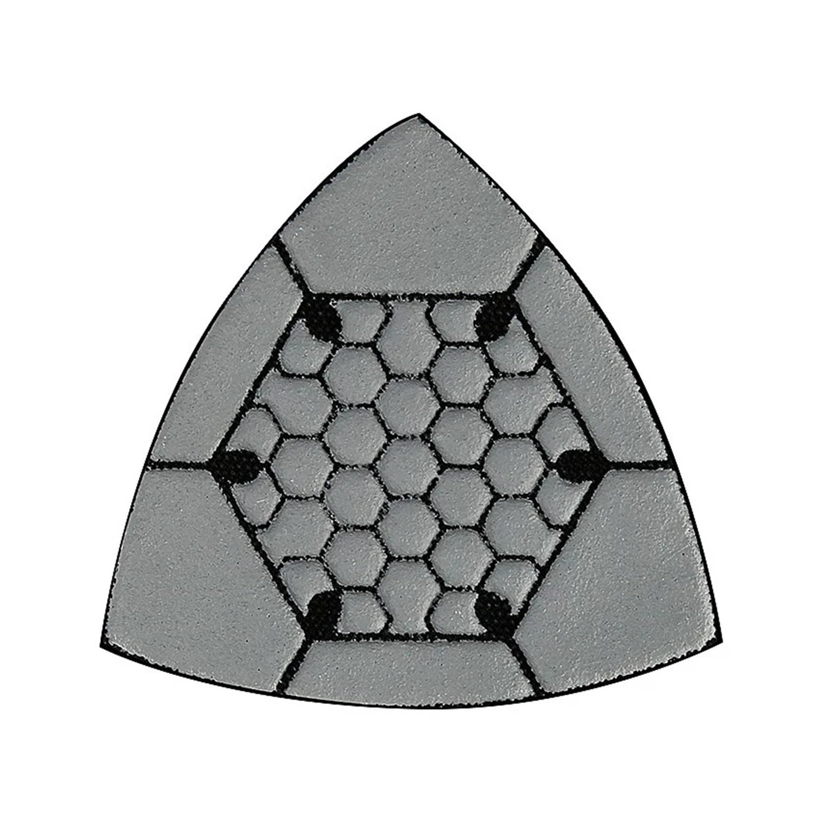 7 Stück 90 mm Dreieck-Diamant-Trockenpolierpads for Marmor, Granit, Beton und Terrazzo, oszillierendes Multifunktionswerkzeug, Schleifpapier