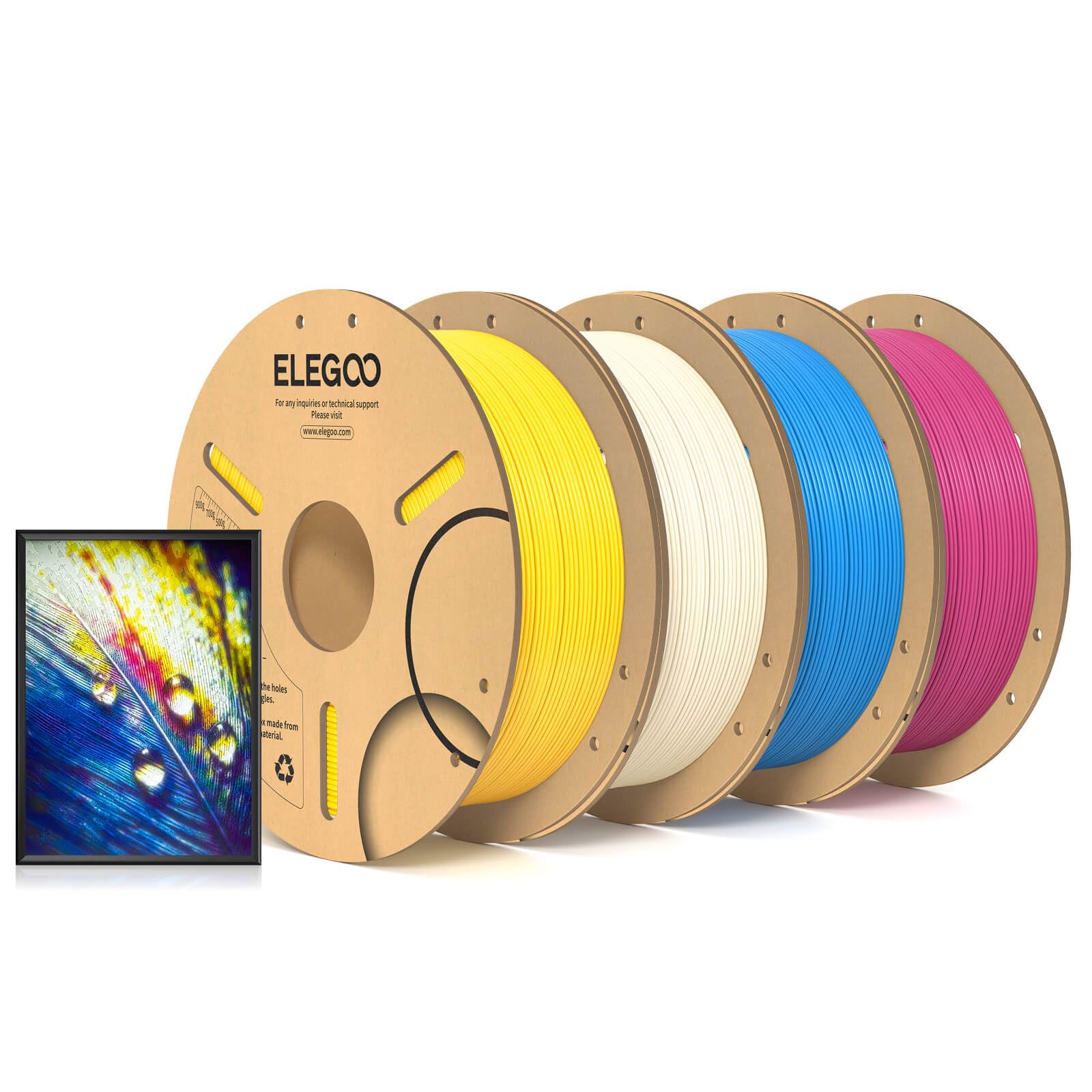 ELEGOO PLA Filament 1.75mm Black - 1KG -9 ELEGOO PLA Filament 1.75mm Black - 1KG -9