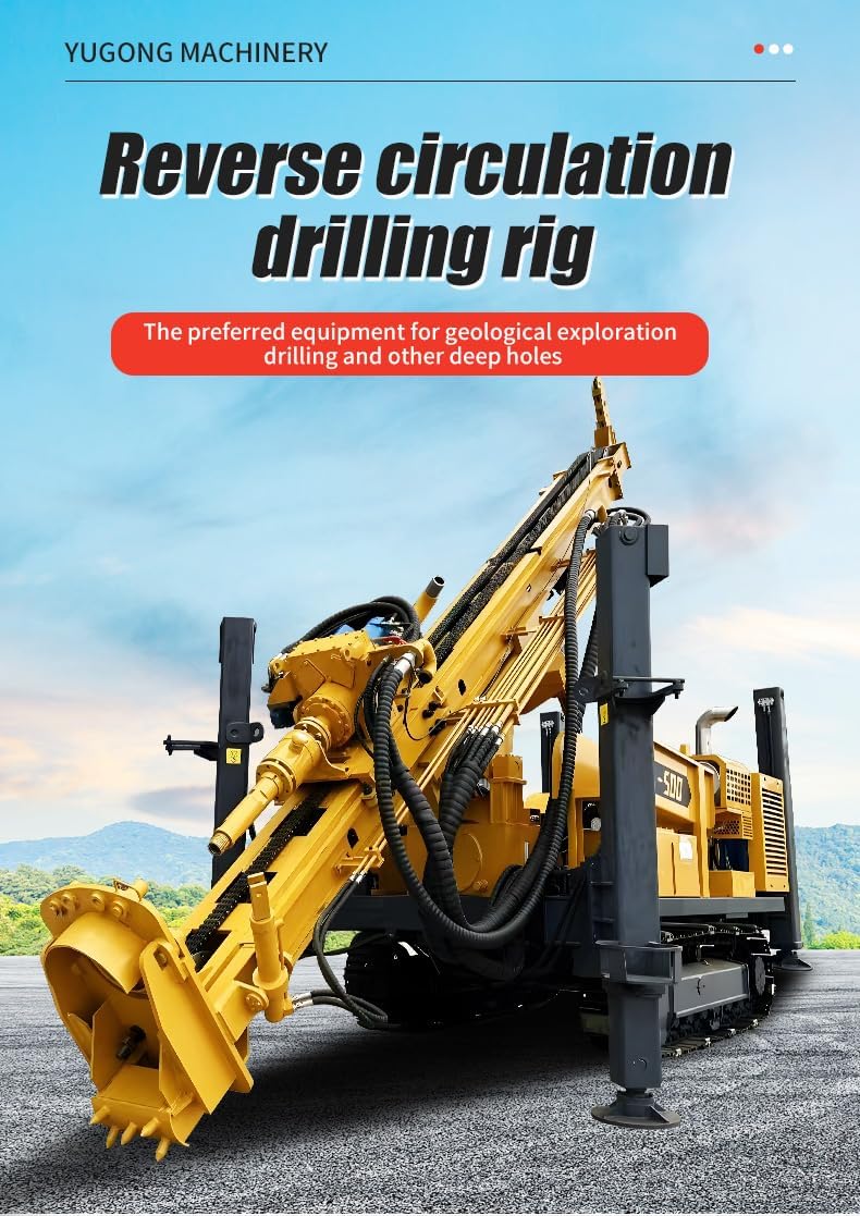 Superior Reverse Circulation Drilling Rig for Core Sampling | Full Hydraulic Reverse Circulation RC Drilling Rig for Efficient Borehole Drill in Geological Exploration