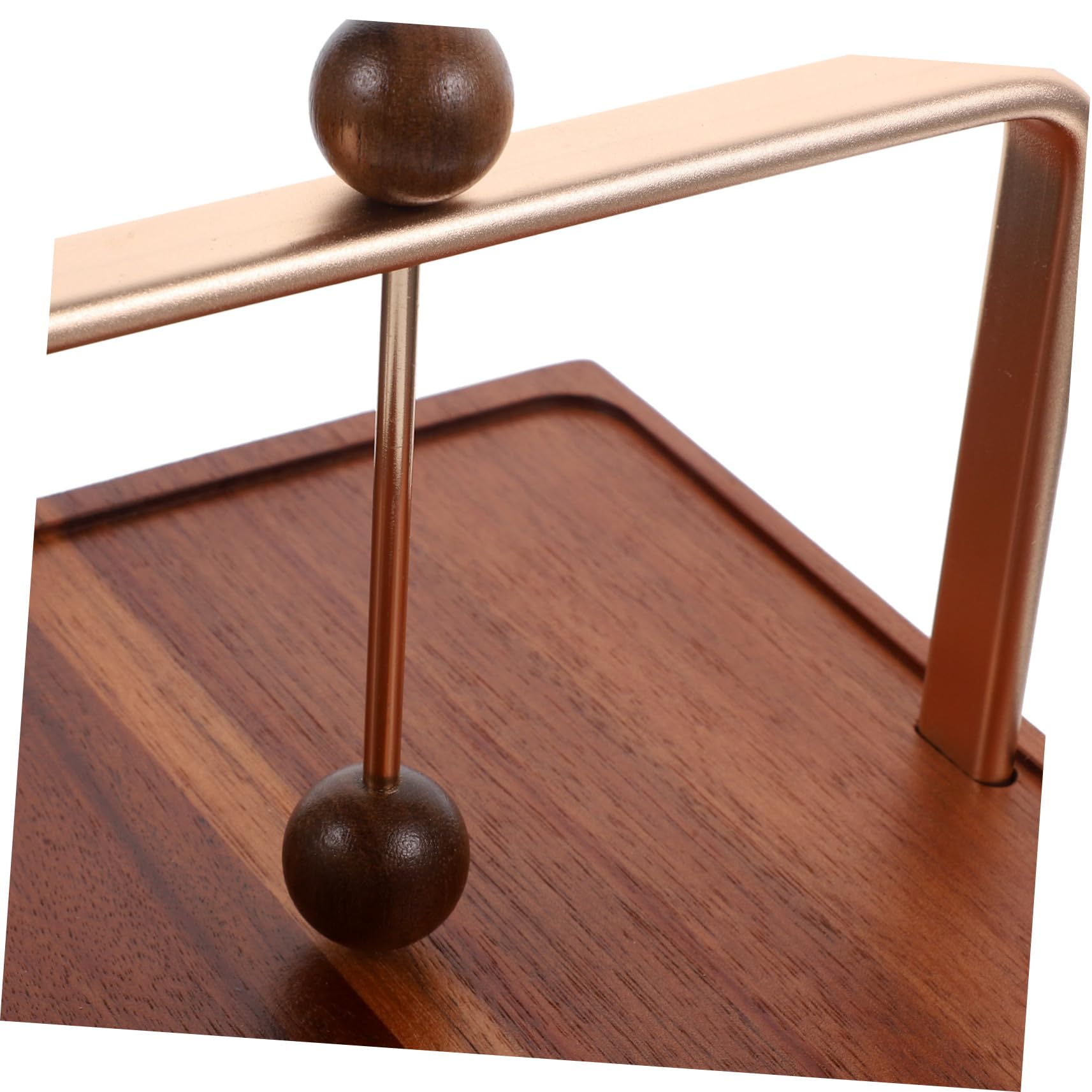 COLLBATH Servilletero de Madera y Metal Cuadrado, Porta Pañuelos para Mesa Mediana, Diseño Minimalista, Resistente y Versátil, Adecuado para Restaurantes, Cafeterías y Hogar, Soporte