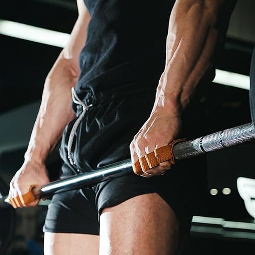 Miniatura 7 de Fitness Grip Pad Lifting Gloves Exercise Weight Lifting Grip Pad Training for Men Weightlifting Leather Palms Protectors