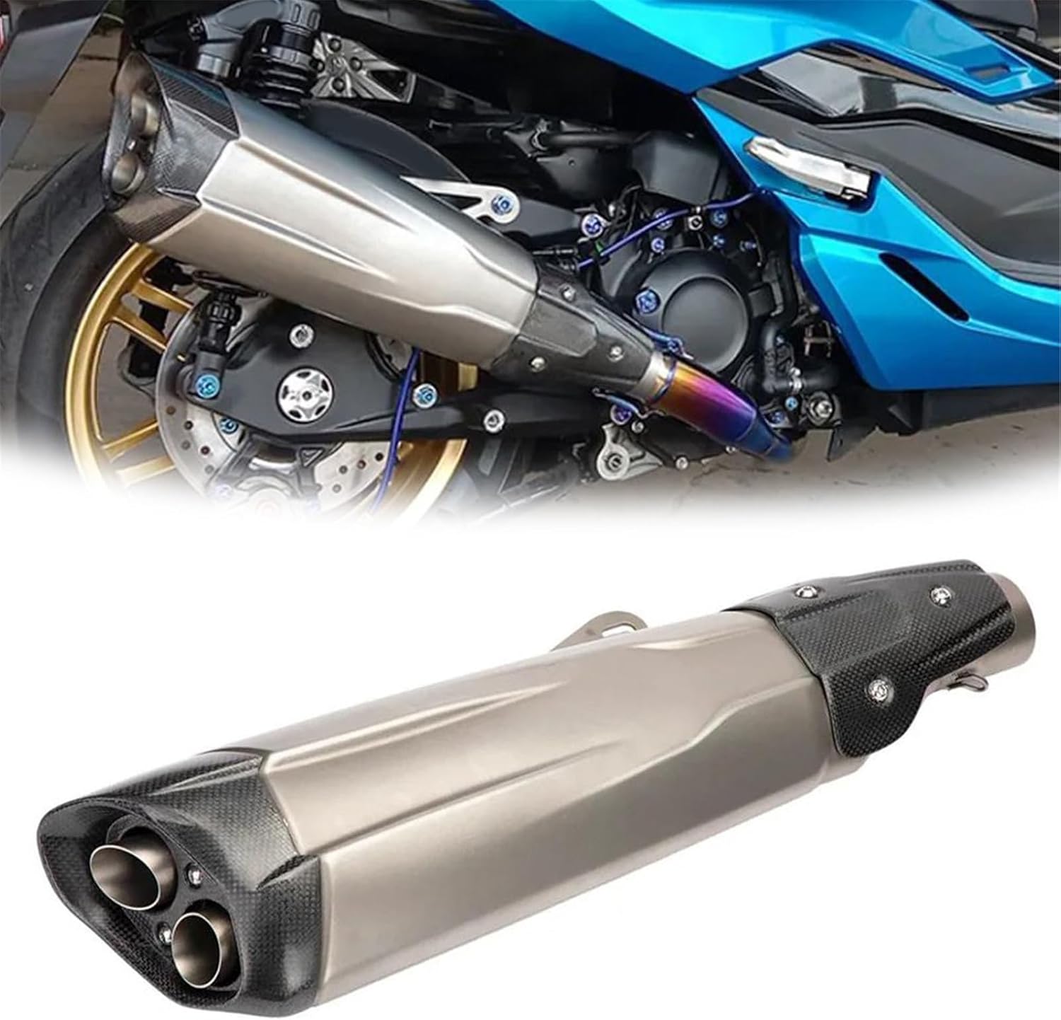 排気マフラー オートバイマフラーパイプ排気サイレンサーチューブ