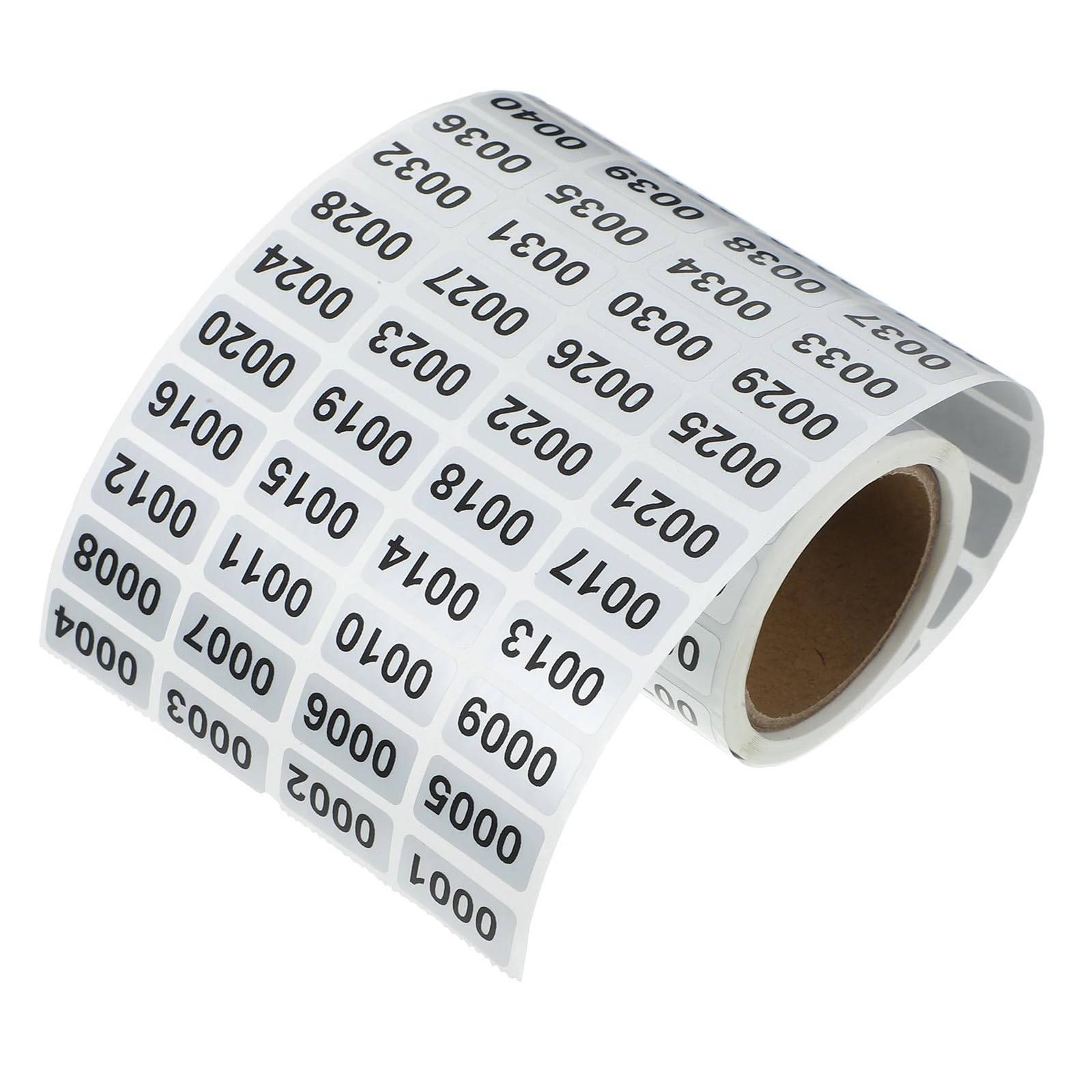 0001-2000 Kleine selbstklebende Nummernetiketten aus PVC Für Kennzeichnung