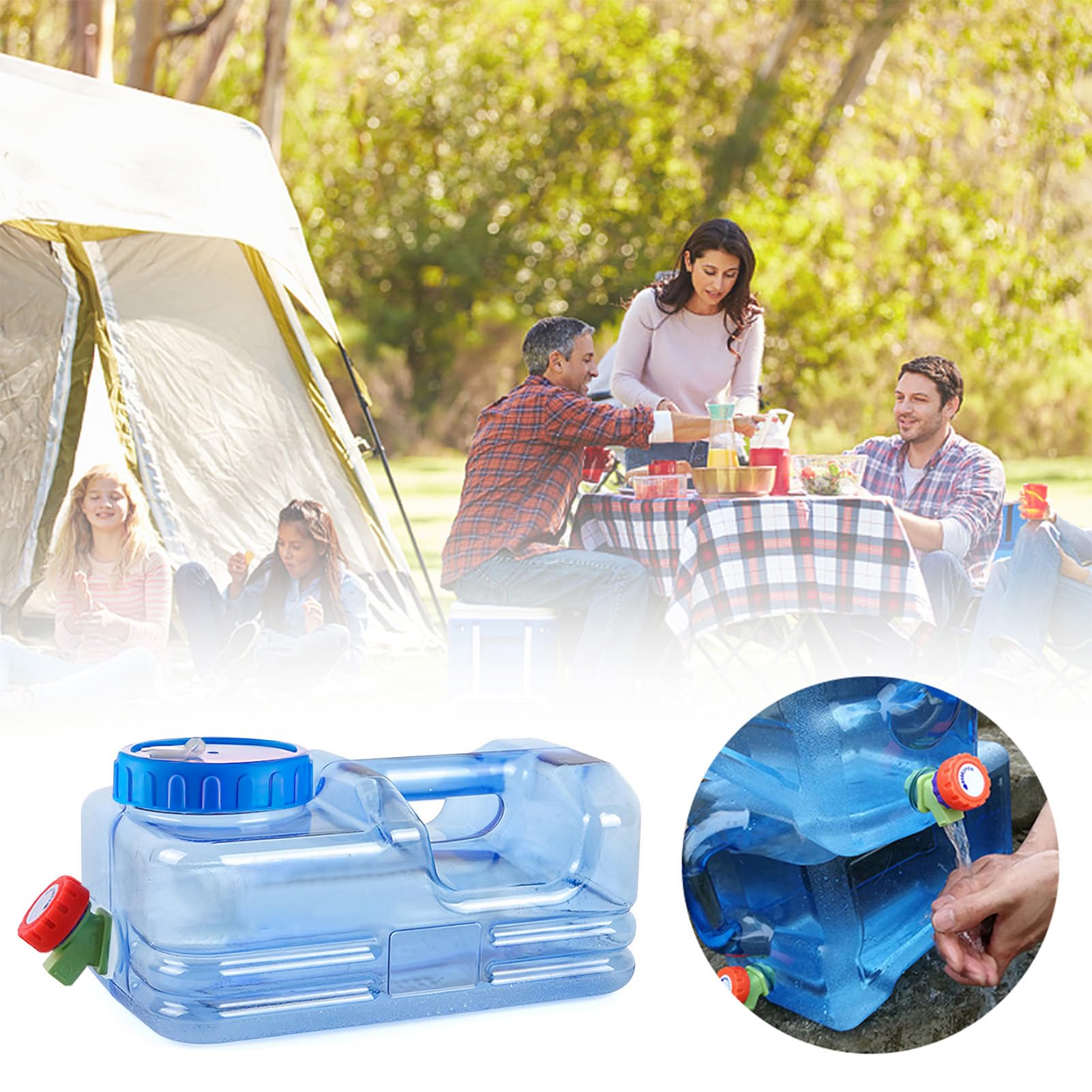 Camping Camping Water Tank | Campo Portatile | Secchio Del Supporto 'acqua | Senza BPA | Serbatoio Di Stoccaggio 'acqua | Trasporti Sportivi Pieghevole | Contenitore Di Alimentare A