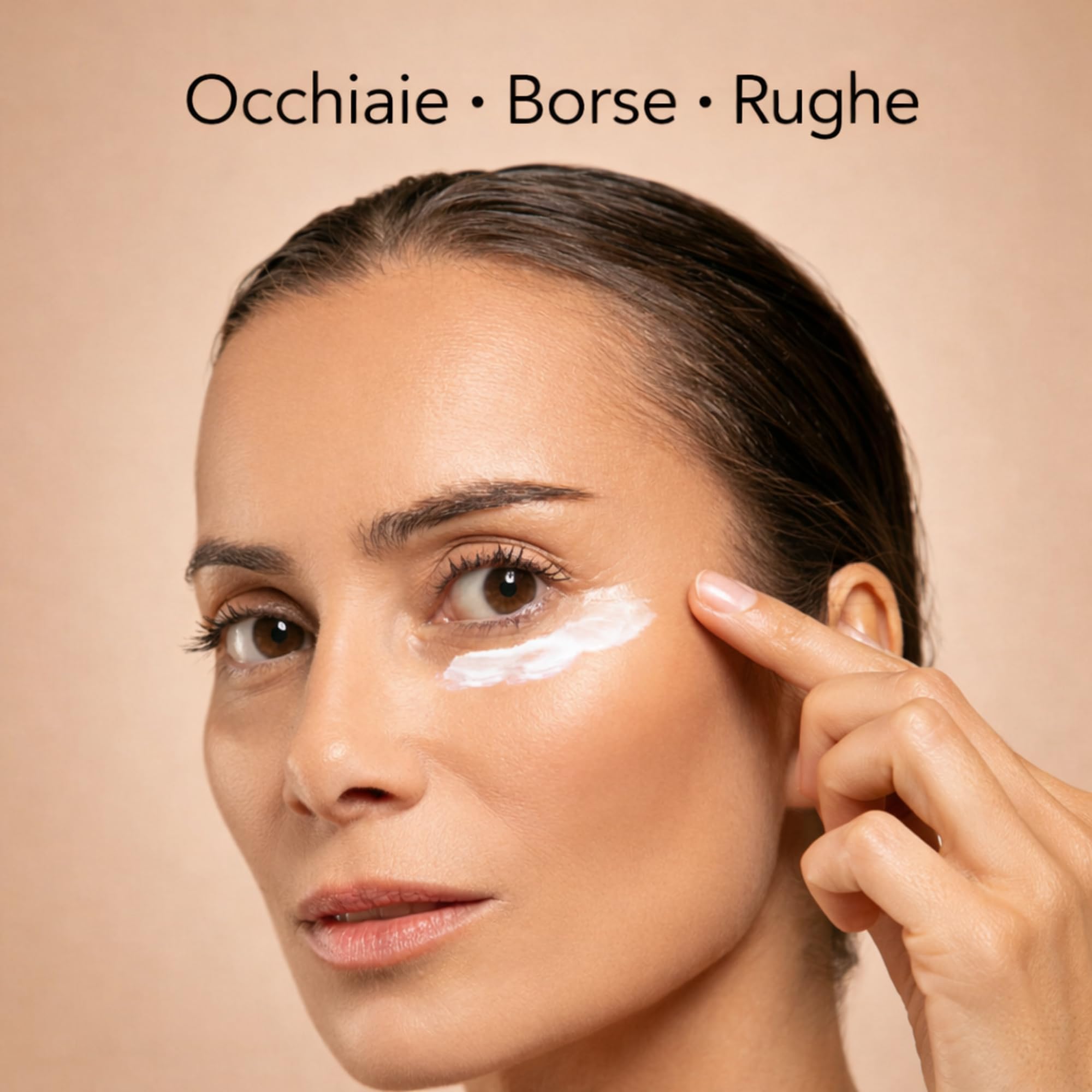 Byoviv Capri Contorno Occhi Antiage Oro 24K con Caffeina Acido Ialuronico e Peptidi, Crema Contorno Occhi per Occhiaie Borse e Rughe, Effetto Idratante e Liftante 30 ml