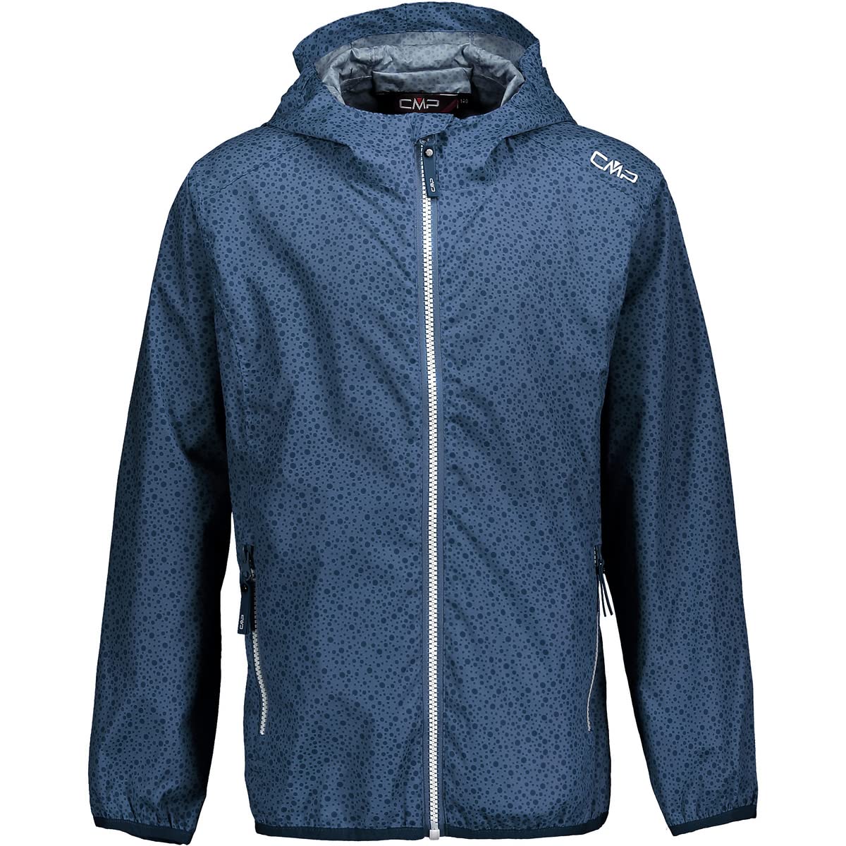 CMP - Kid G Jacket Rain Fix Hood, Blue, 164