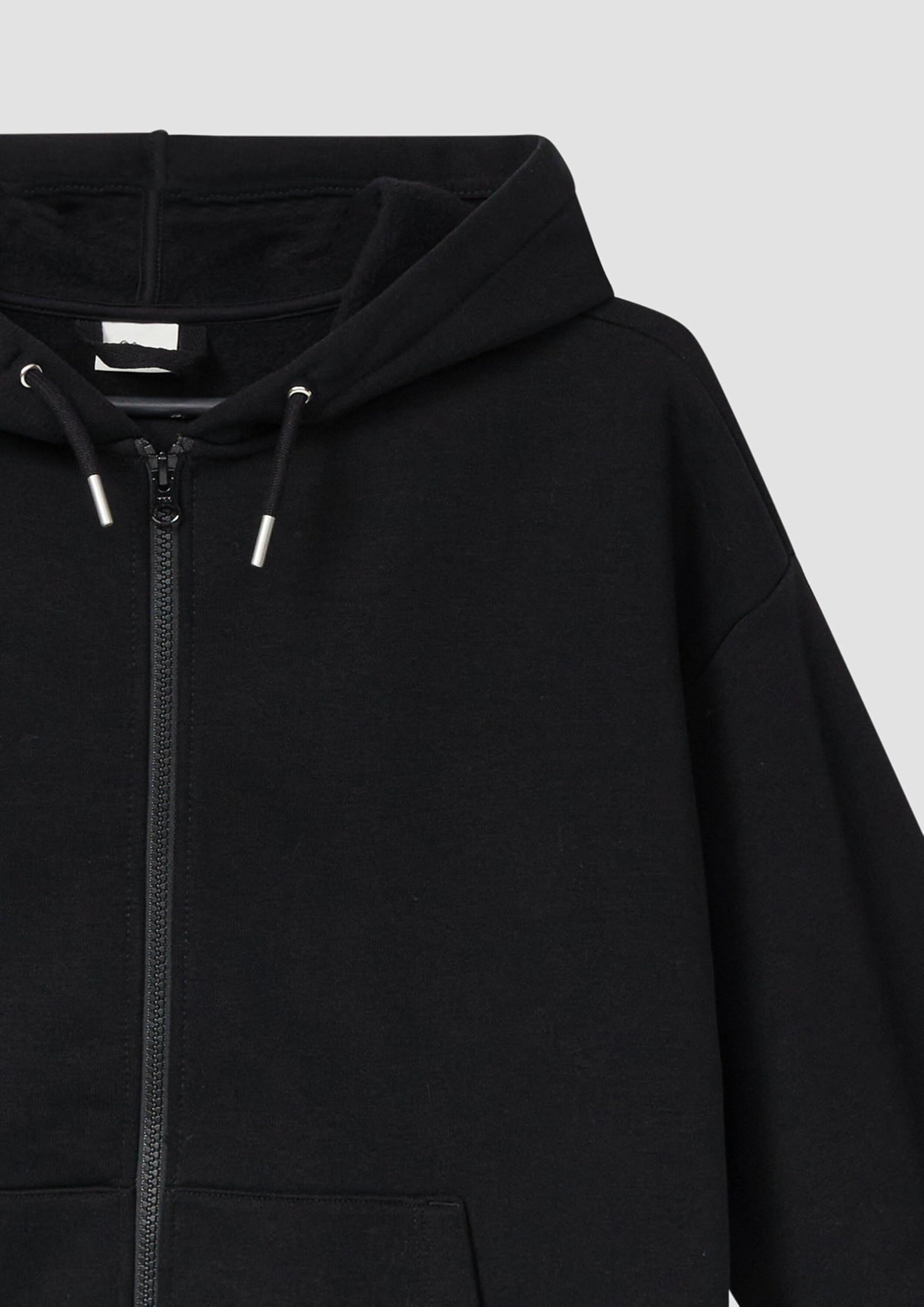 s.Oliver Oversized Sweatshirt-Jacke mit kuscheliger Innenseite