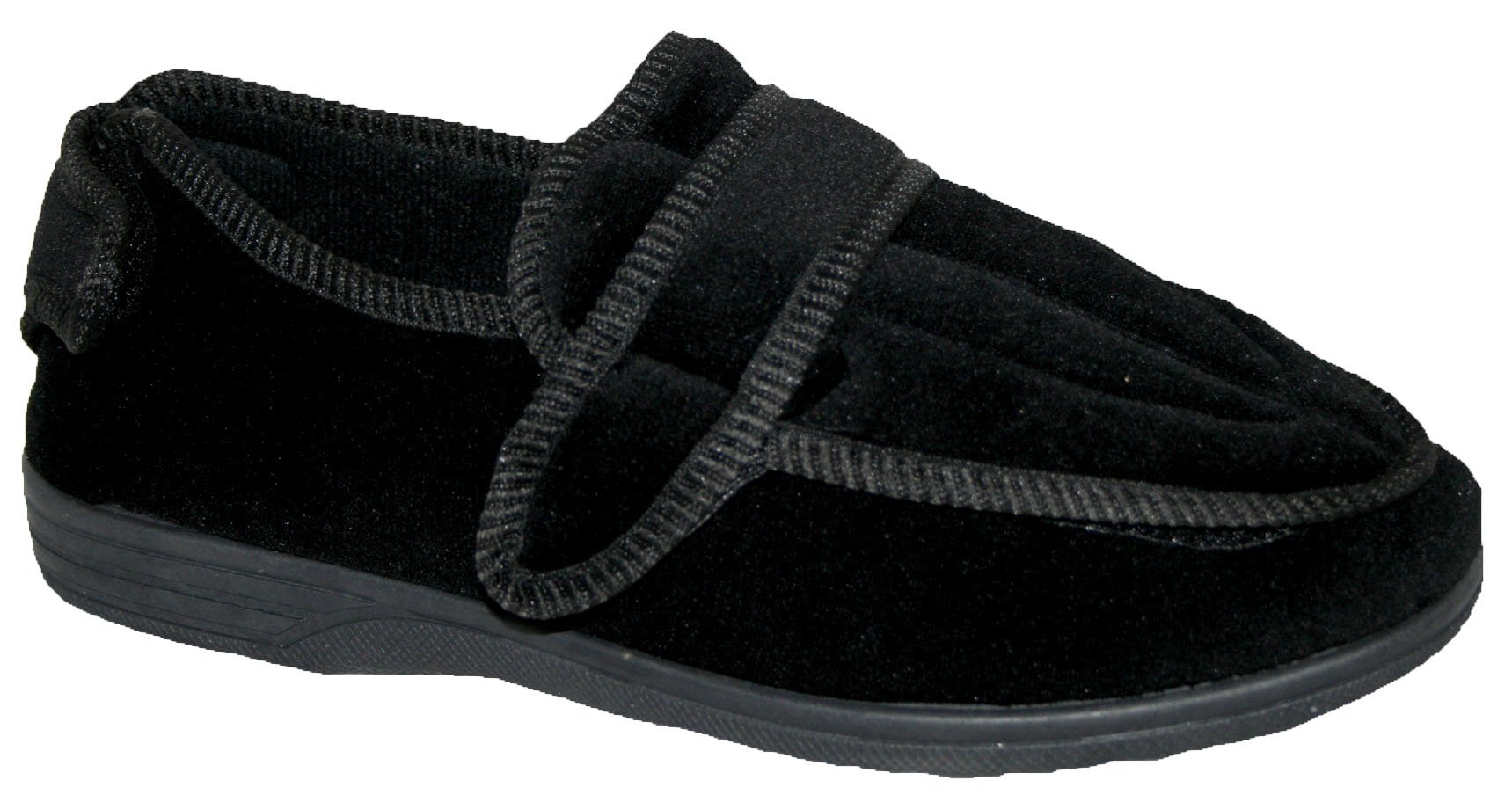 Mens or Womens Diabetic Orthopaedic Comfort Luxury Slippers Shoes Wide Fit Adjustable Touch Fasten