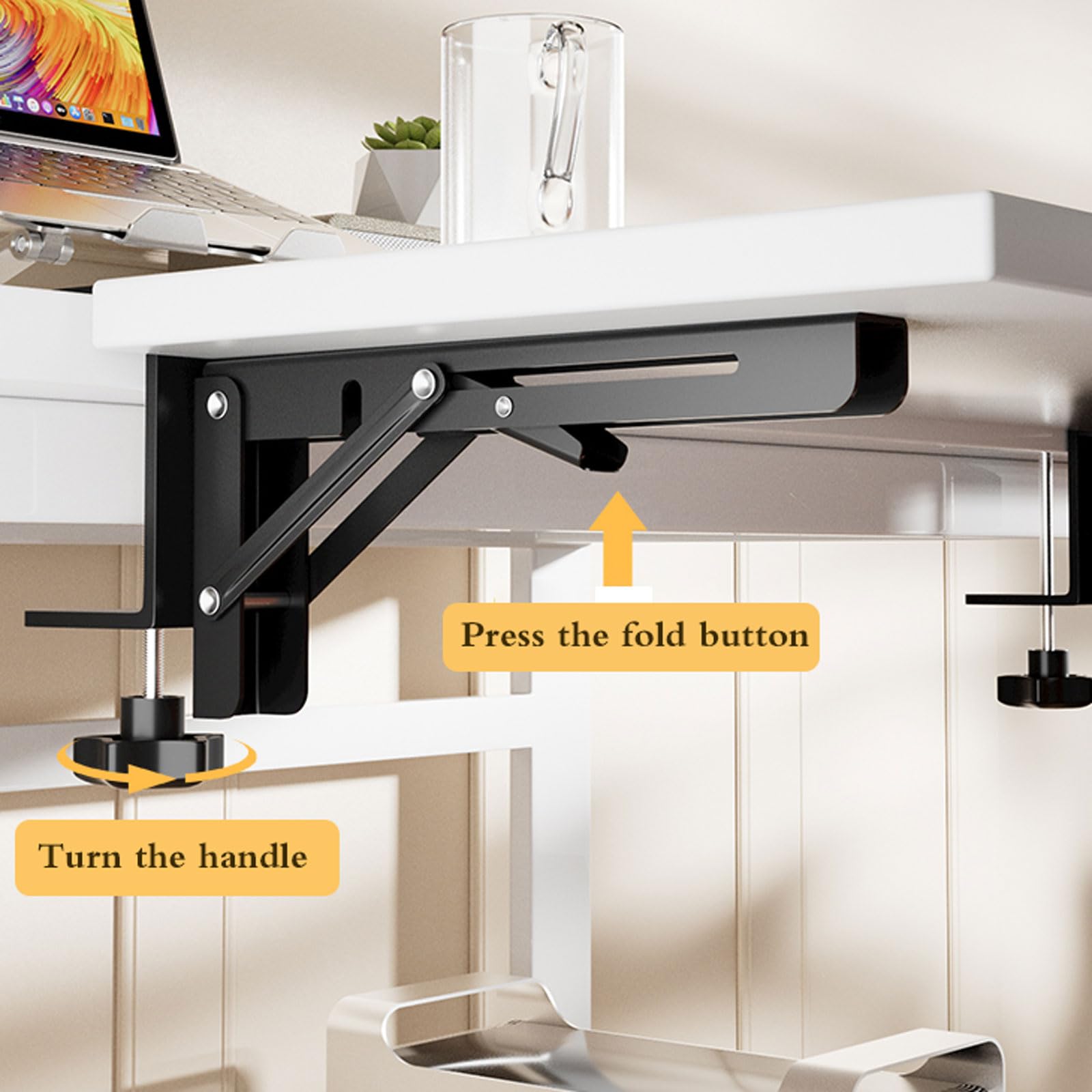 Vassoio Allungabile Per Scrivania Chaoyilian - Prolunga Ergonomica Per Tastiera, Spazio Extra Per Lavoro O Studio