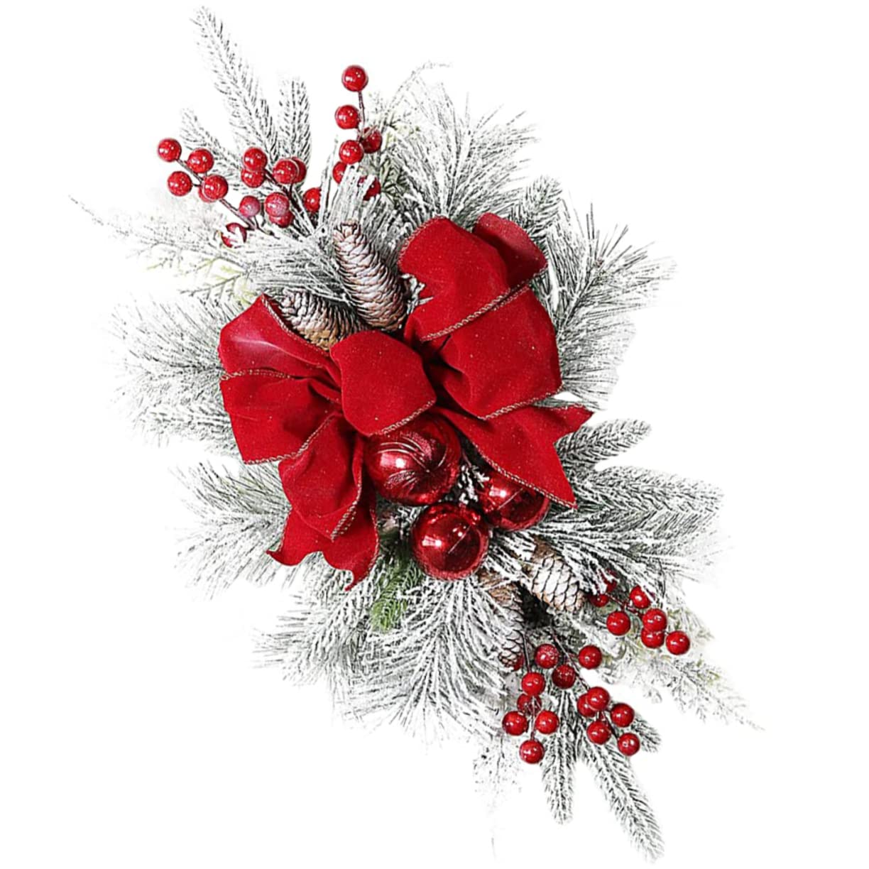 Couronne de Noël pour escalier festive : décoration chic pour maison chaleureuse
