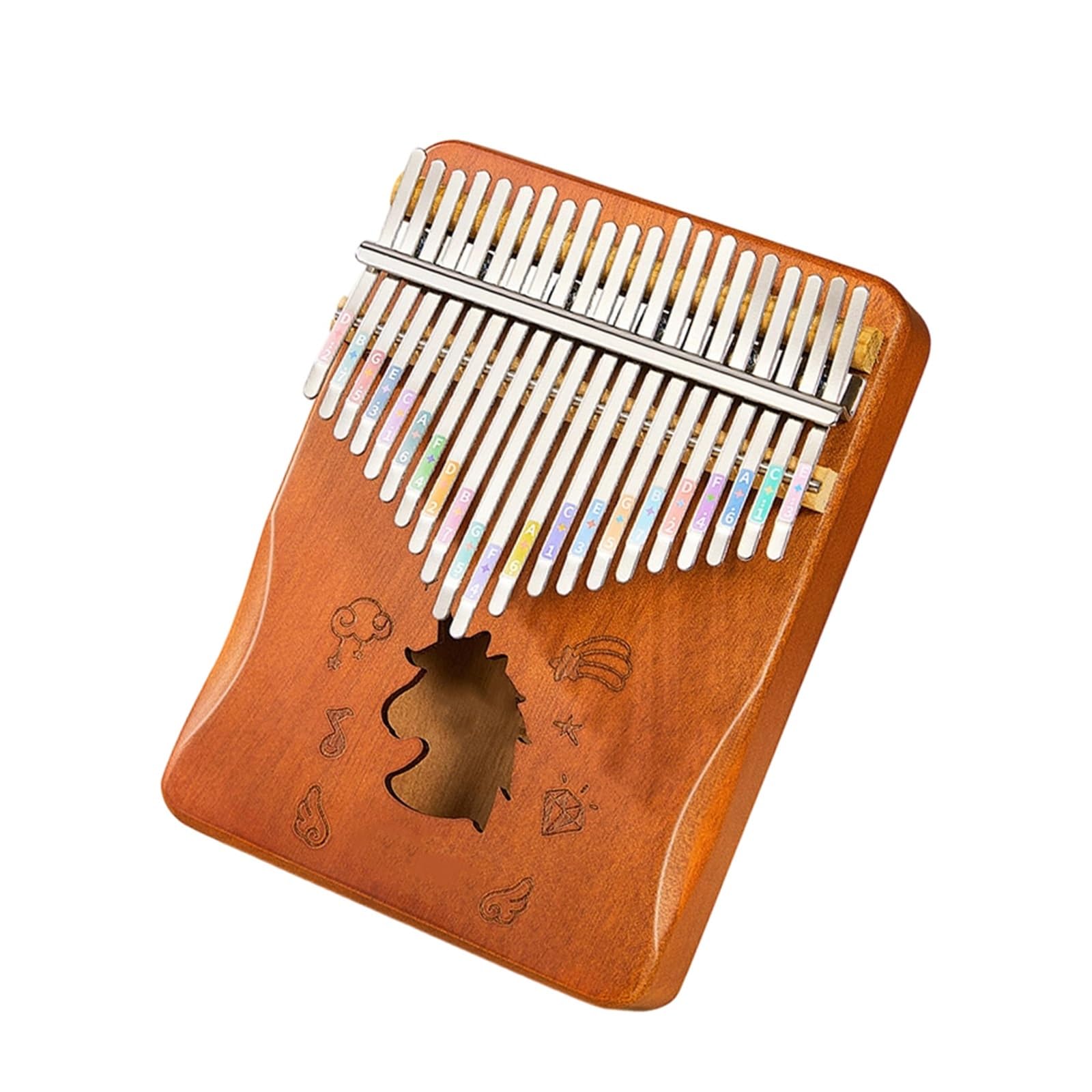 Instrumento De Teclado Profesional Con Patrón De Cinta De Color Kalimba De 17 O 21 Tonos(5)