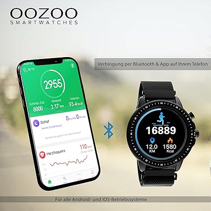 OOZOO Zwart Display Smartwatch Q00309 : Amazon.nl: Kleding, schoenen \u0026  sieraden