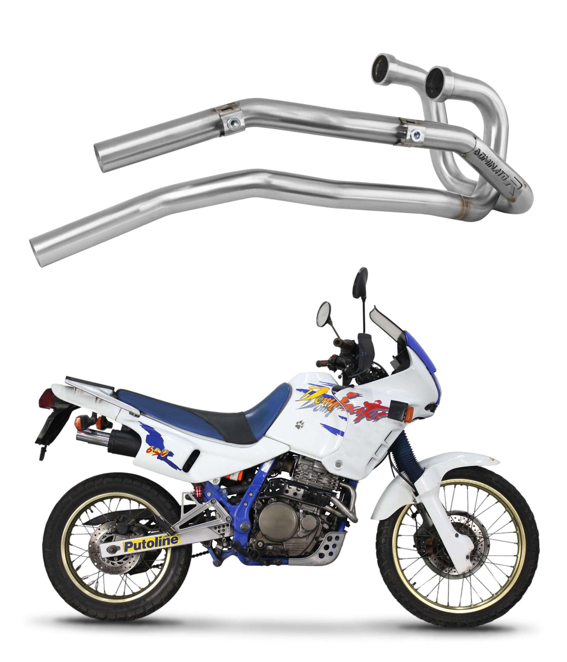 DOMINATOR Collecteur d'échappement compatible avec NX 650 DOMINATOR RD02 1988-1994