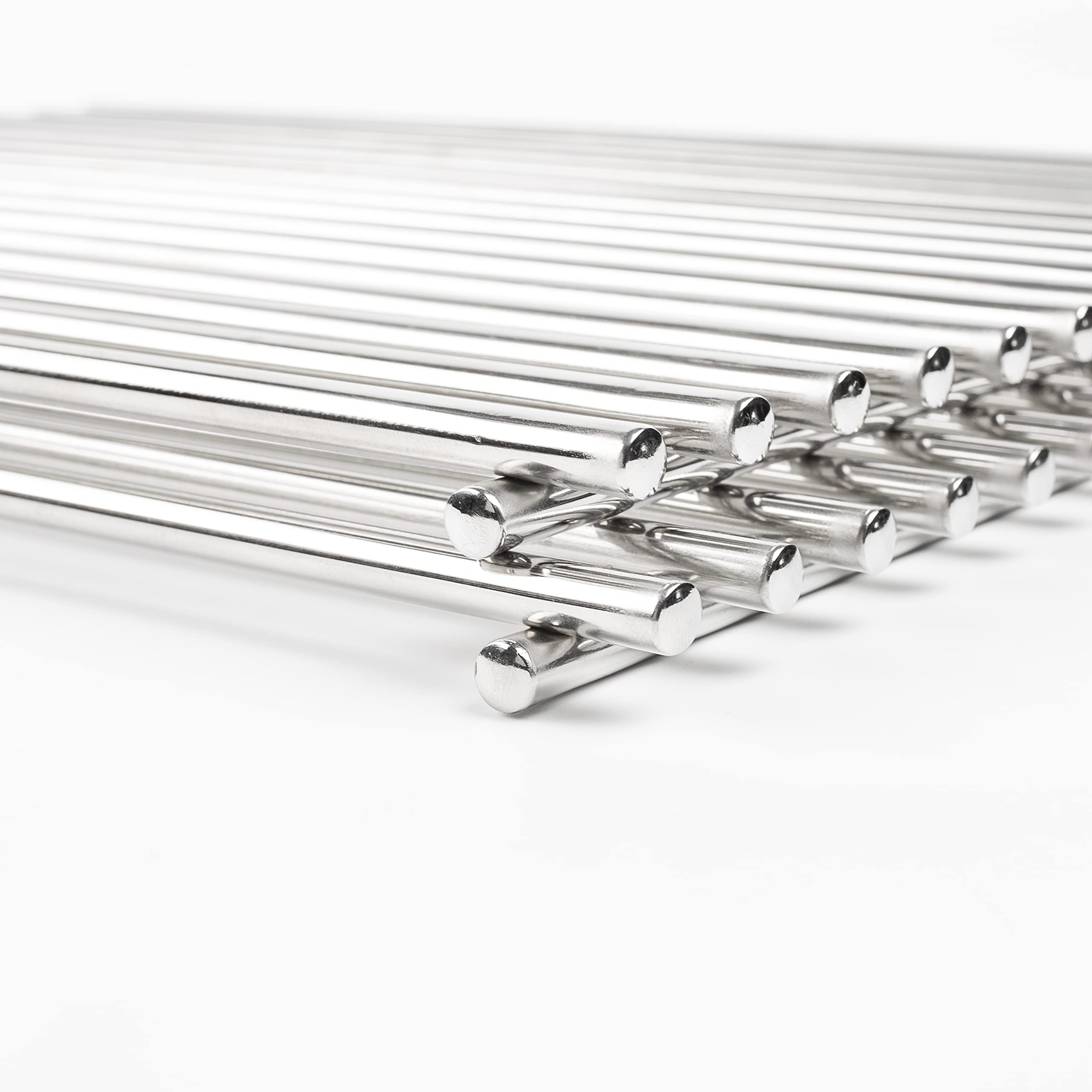 7527 44CM Acciaio Inox Griglie di Cottura Parti di Ricambio per Weber Spirit 300 Series, Spirit 700, Genesis Silver Gold B/C, Griglie di Cottura (con manopola Laterale),Set di 2