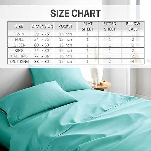 Miniatura 8 de Bamboo is Better Bed Sheets, King Size  Luxury 100% Viscose Made from Bamboo Bedding Set  4 Piece Fitted Sheet Set  Bamboo Viscose Sateen Cooling