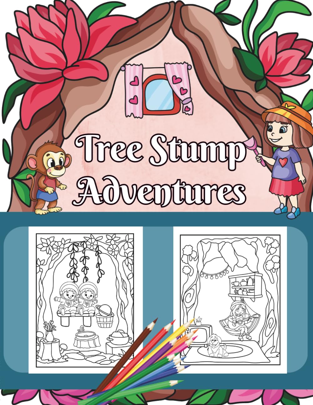 Tree Stump Adventures: Over 30 Pages of Creative Coloring Fun
