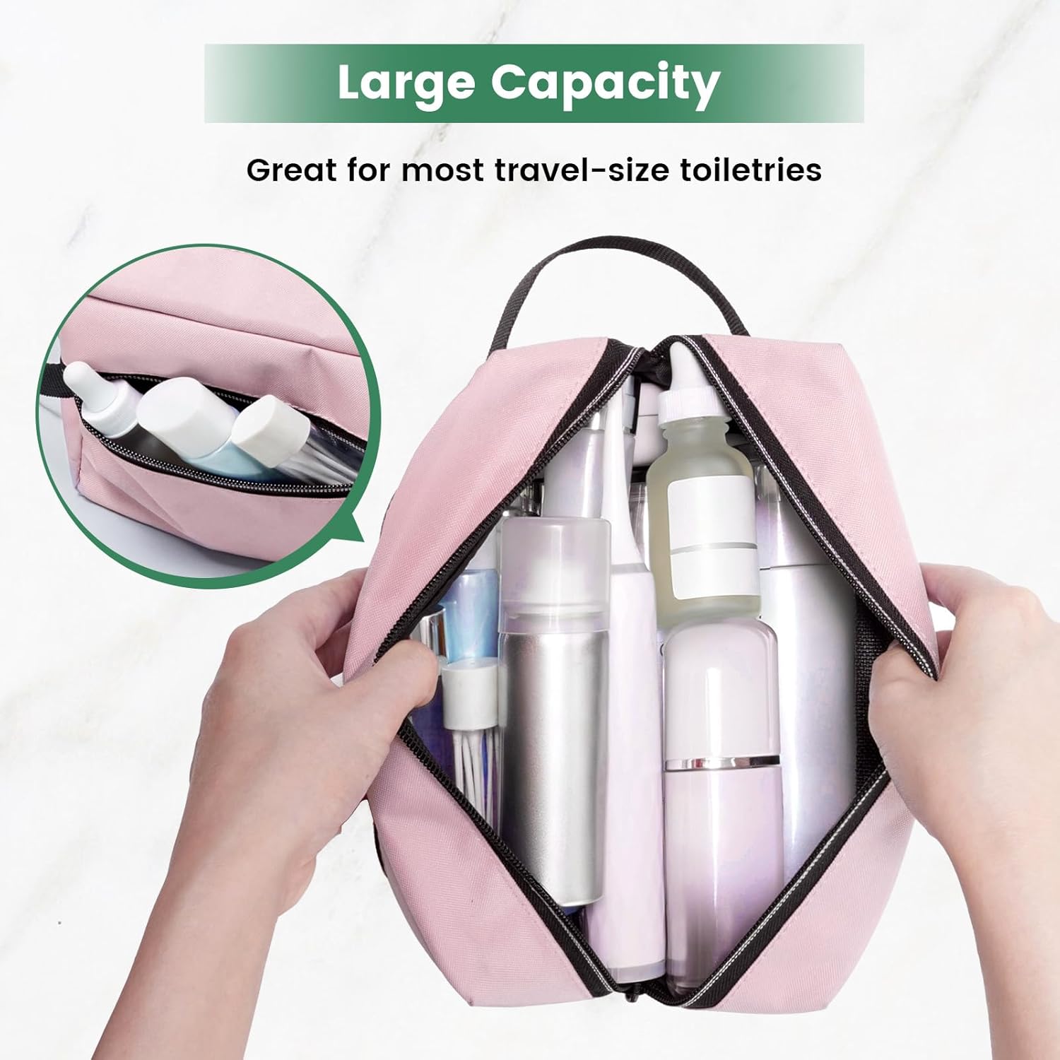 Carbrea Toiletry Bag for Women Makeup bag Small Pouch for