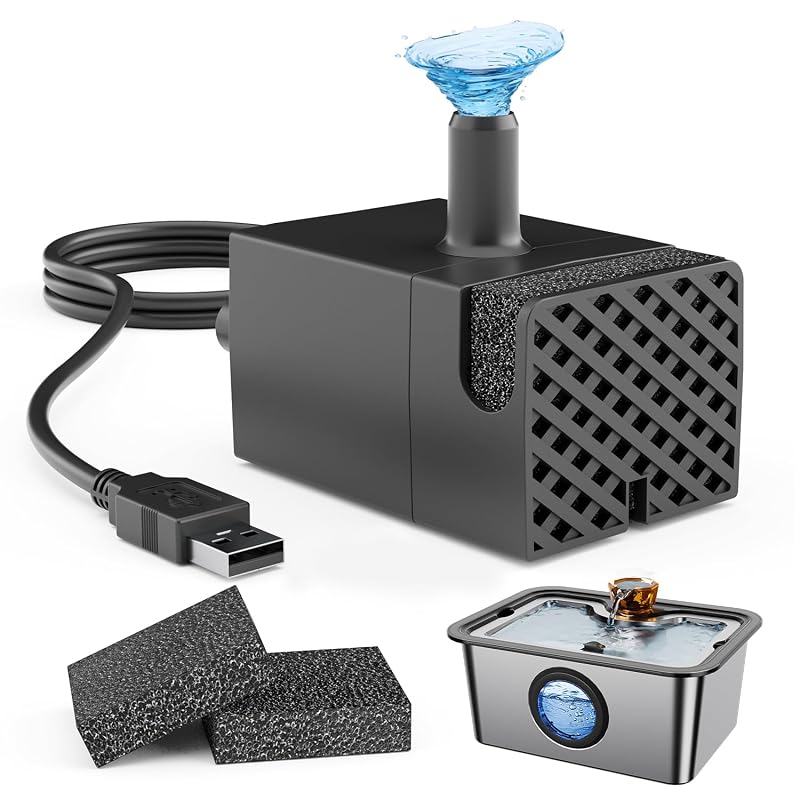 Bomba de Reposição para Fonte de Água IAD para Cães 12 L, ABS, com Alerta LED e Cabo de 2,01 m