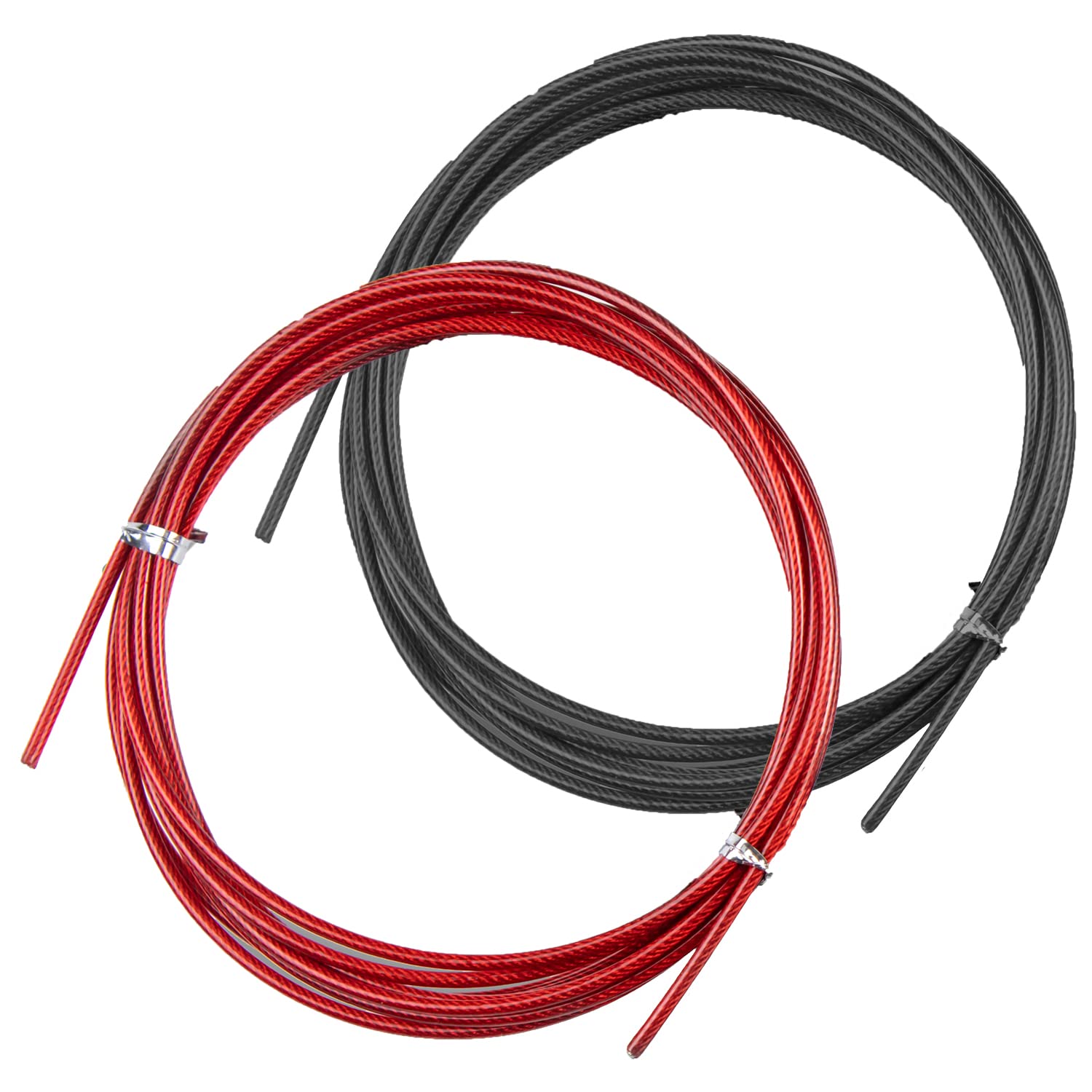 PrimaFit Pro Speed cavi di ricambio per corda per saltare set 2 fili acciaio inossidabile PVC diametro 3 mm lunghezza 3 m