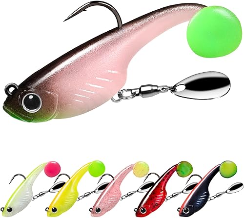Miniatura 9 de TRUSCEND Easy Catch Pre-Rigged Soft Fishing Lures, Super Durable TPE Swimbaits for More Bite, Well-Made Premium Fishing Gifts for Bass Crappie Trout