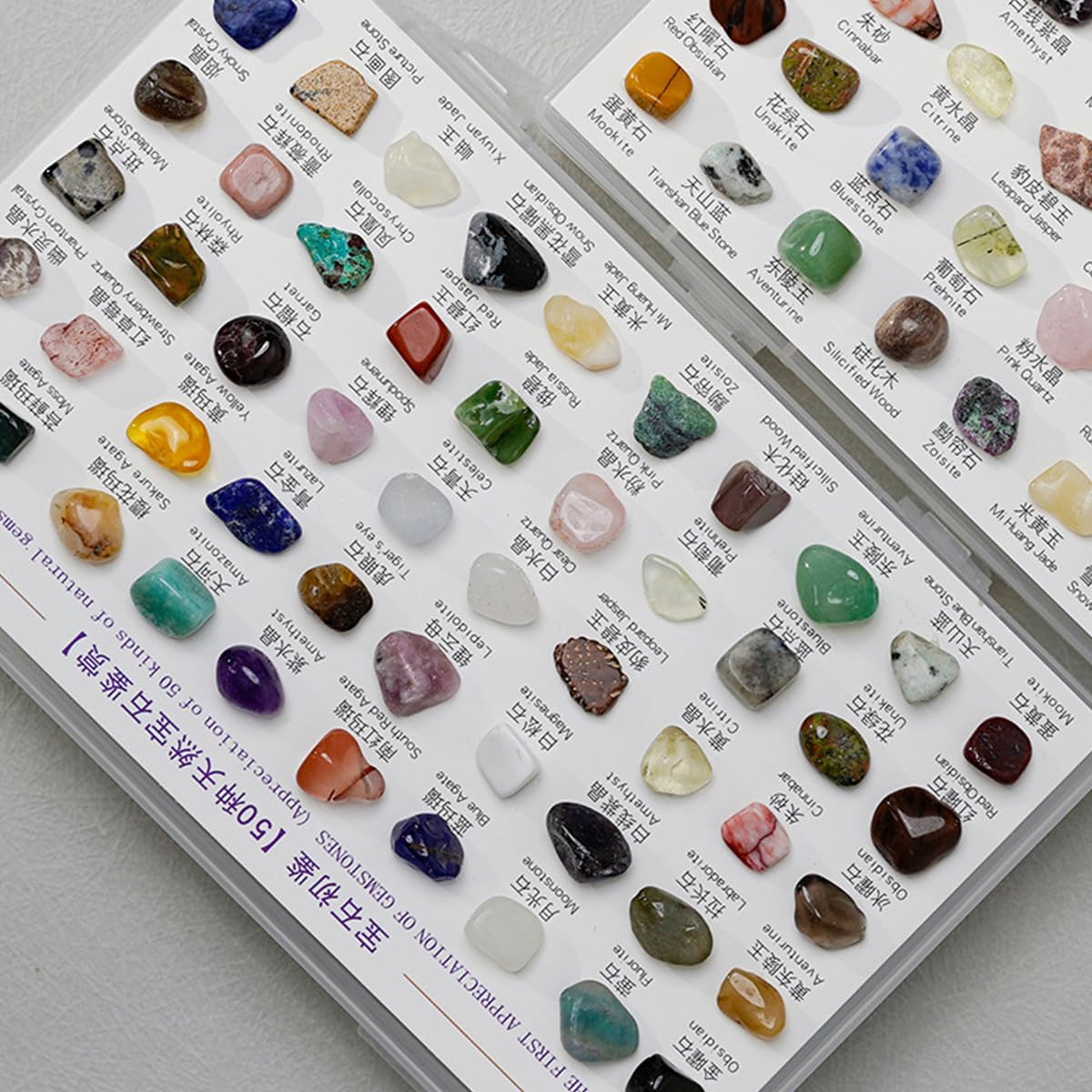 Amazon | Yirdapall 原石標本 水晶石標本 箱付き 岩石標本 宝石