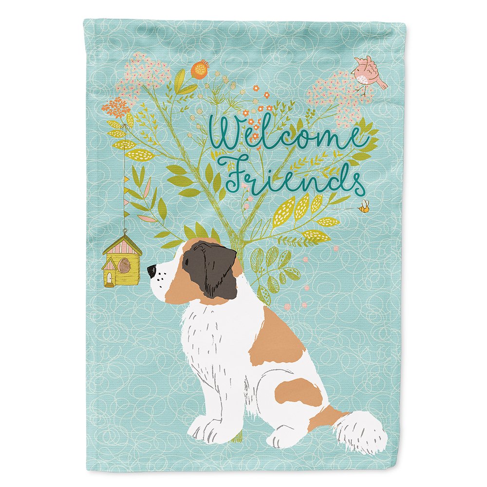 Drapeau Saint Bernard Caroline's Treasures Welcome Friends multicolore L