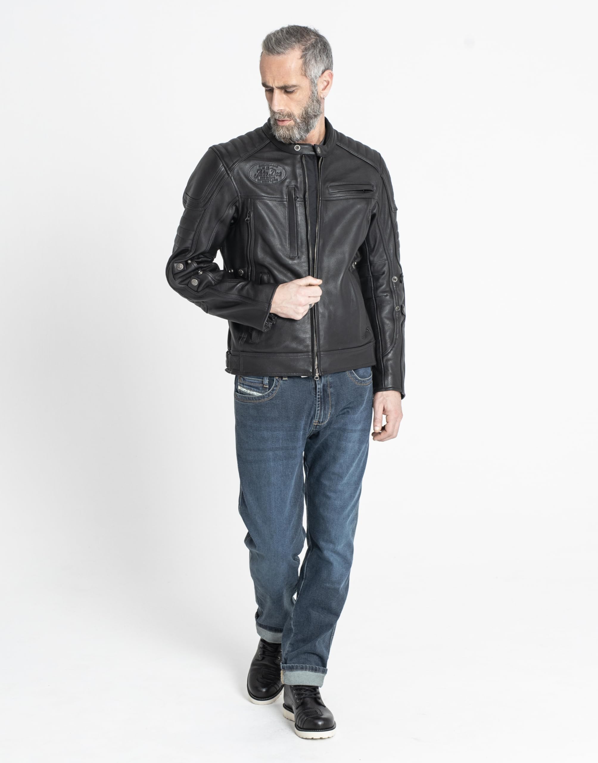 John Doe Taylor Monolayer XTM Motorrad Jeans Stretch Atmungsaktiv mit Protektoren