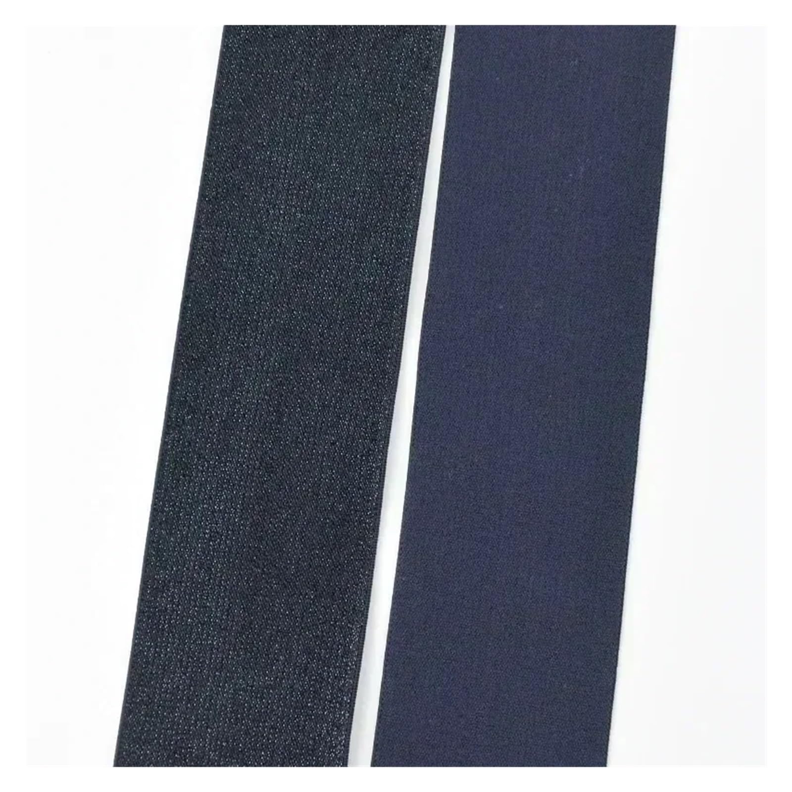 2/5/10M nylonowa opaska elastyczna 25-50mm opaski gumowe do spodni chusta do paska odzieży pasek dekoracyjny taśma rozciągliwa DIY akcesoria do szycia(NavyBlue,10Meters,40mm)