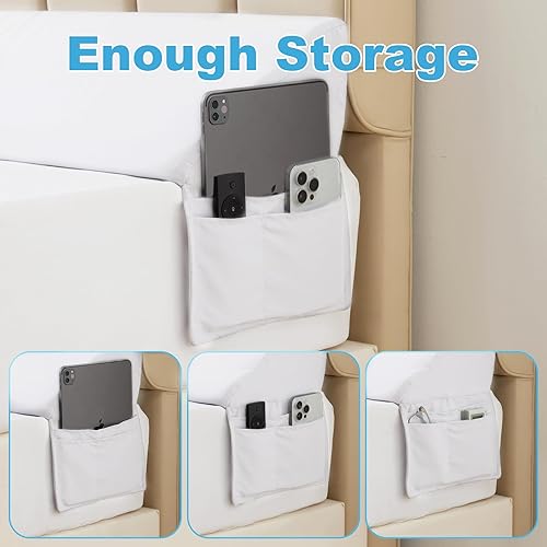 Miniatura 4 de Almohada de cuña de cama Queen para cabecero, relleno de espacio en la cama, cuña triangular para espacio de cabecero, almohadas de cojín para