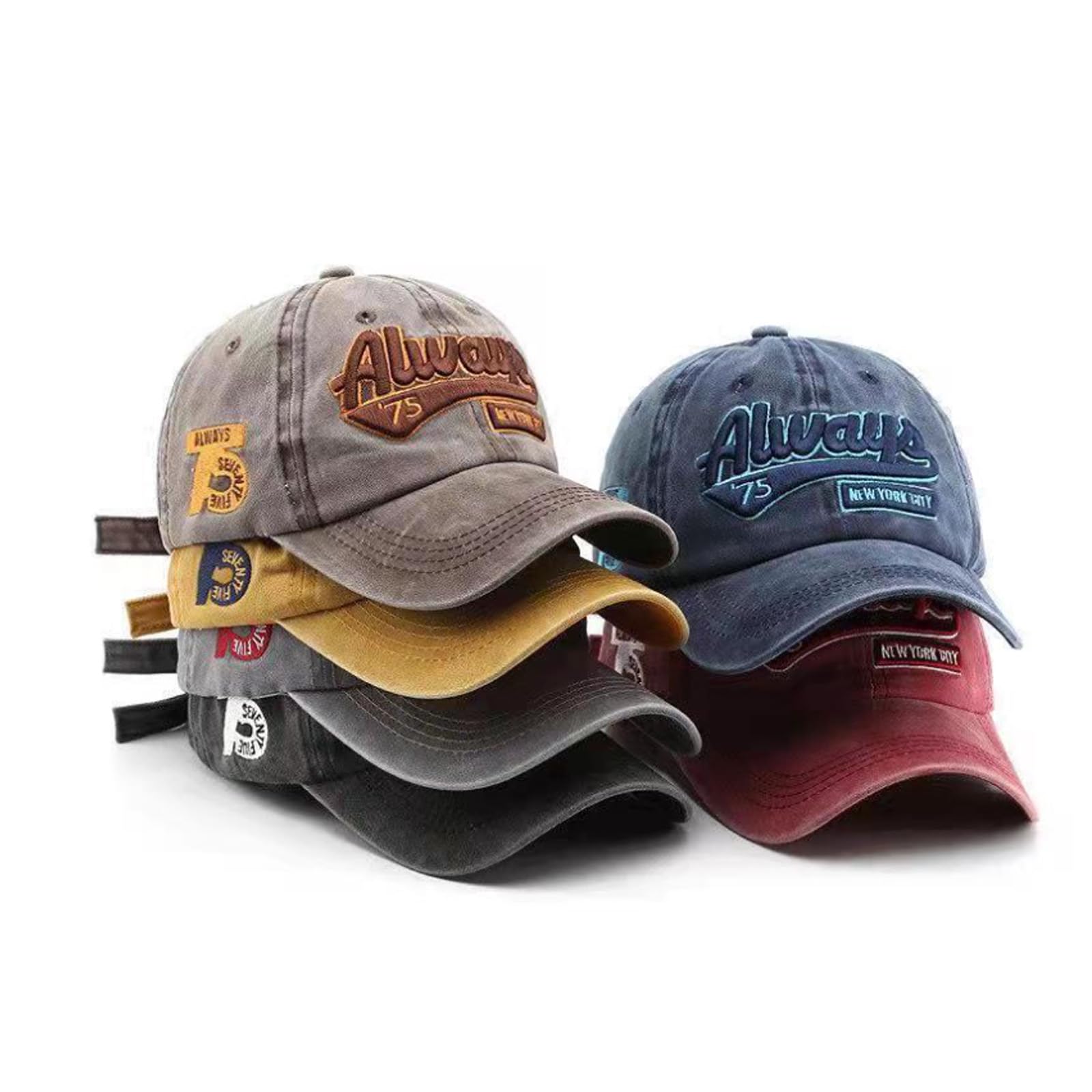 Cappellini da baseball in cotone per adolescenti ricami vintage unisex sport regolabili hip hop streetwear casual da esterno in cotone berretti da baseball