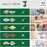Bosch Home and Garden EasyDrill Cordless Drill 18V-40 (1 x 2.0 Ah Battery, 18 V System, in Transport Case) - 8