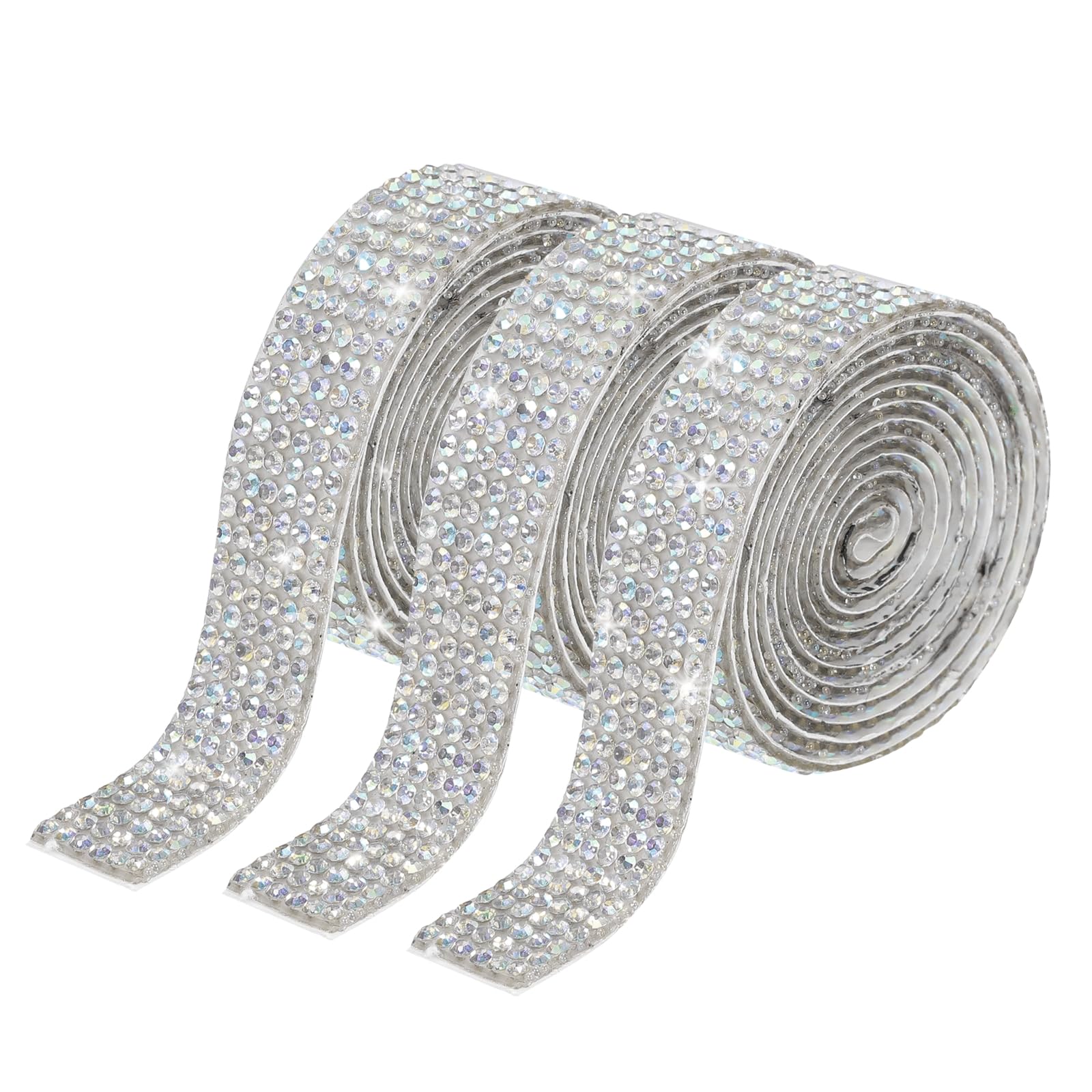 Cinta autoadhesiva de diamantes de imitación para decorar sin usar pegamento líquido