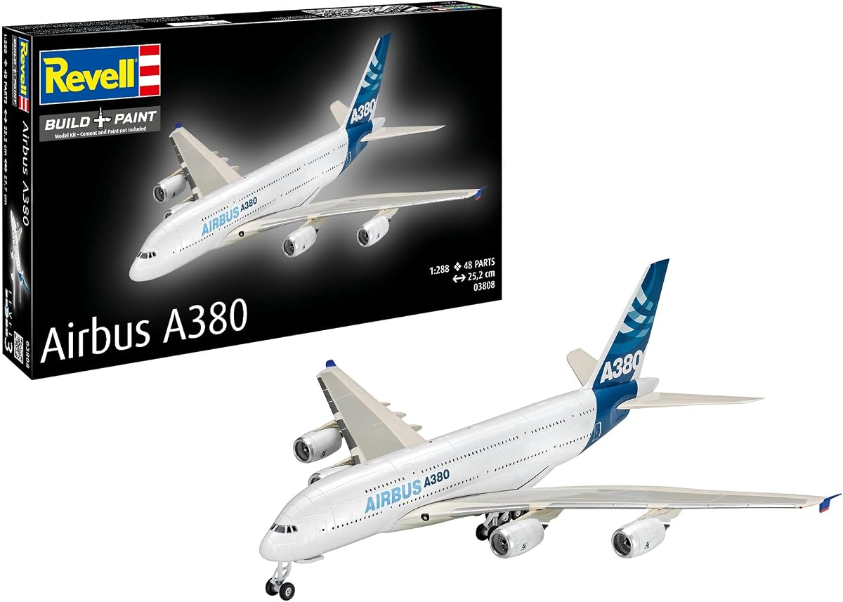 German Level 1/288 Airbus A380 Plastic Model 03808