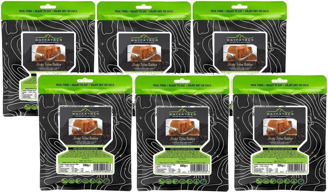 Wayfayrer Foods Camping Meal - Sticky Toffee Pudding (6 Packs)