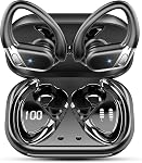 2026 Wireless Earbuds, Bluetooth 5.4 Headphone with 75H Playtime, IP7 Waterproof Sport Earphone, ENC Noise Cancelling Mic, LED Power Display, Secure Earhooks for Running/Workout/Gym, iOS & Android