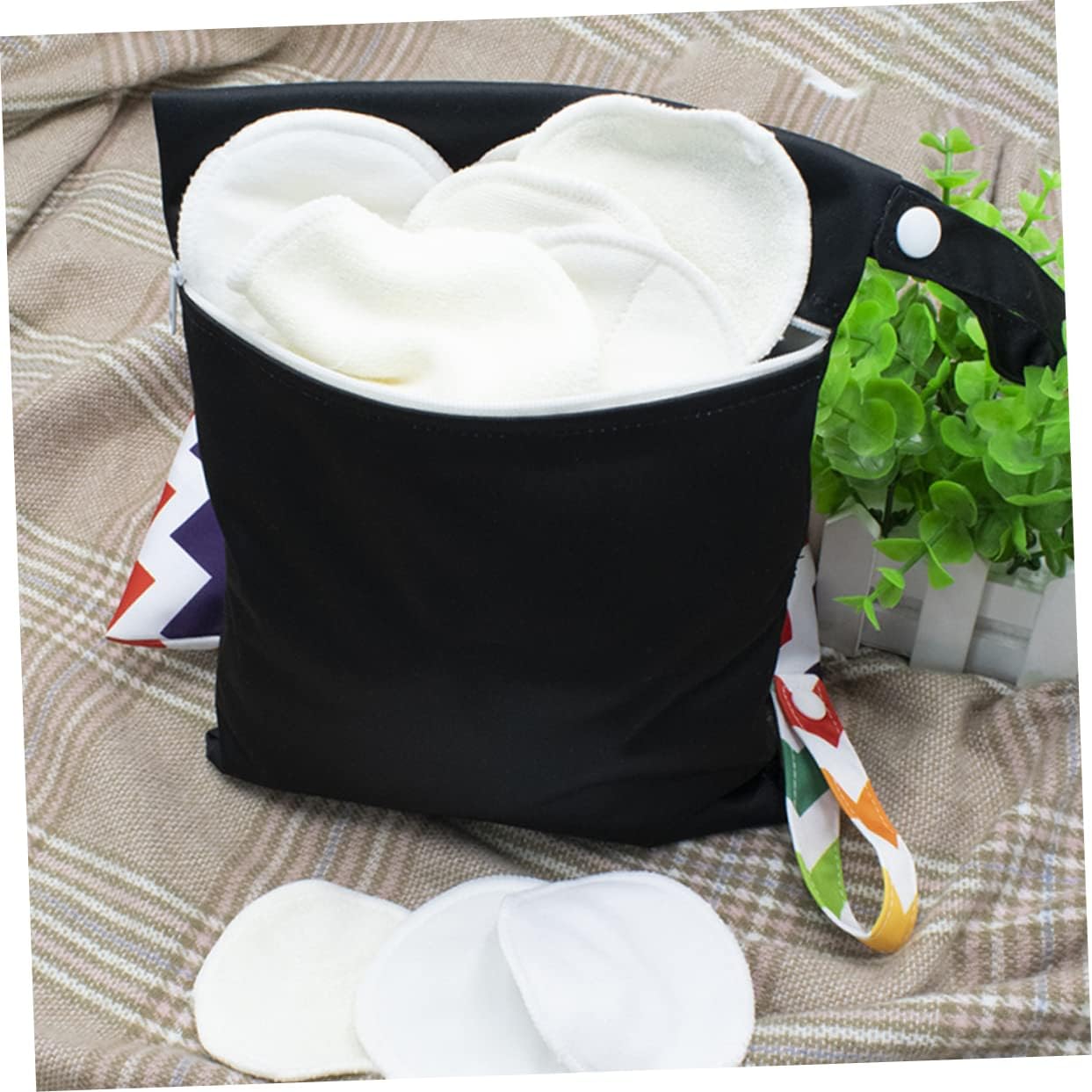 BESPORTBLE Medium Waterproof Diaper Bag Makeup Pouch 3pcs Portable Baby Storage Bag Zipper for Outdoor Use and Moms