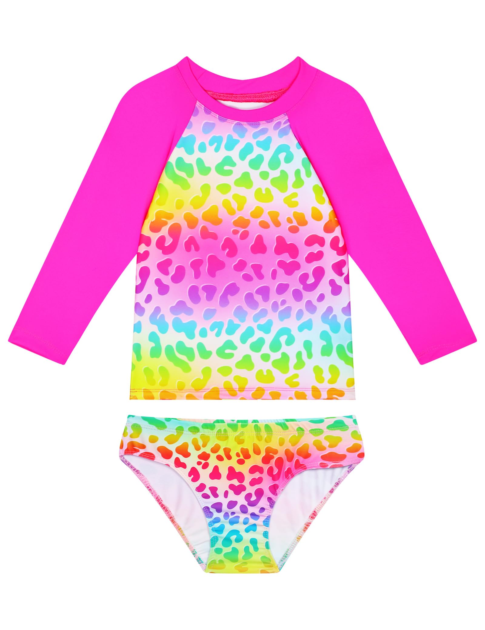 Snowheart Girls Swimsuit Long Sleeve Rash Guard