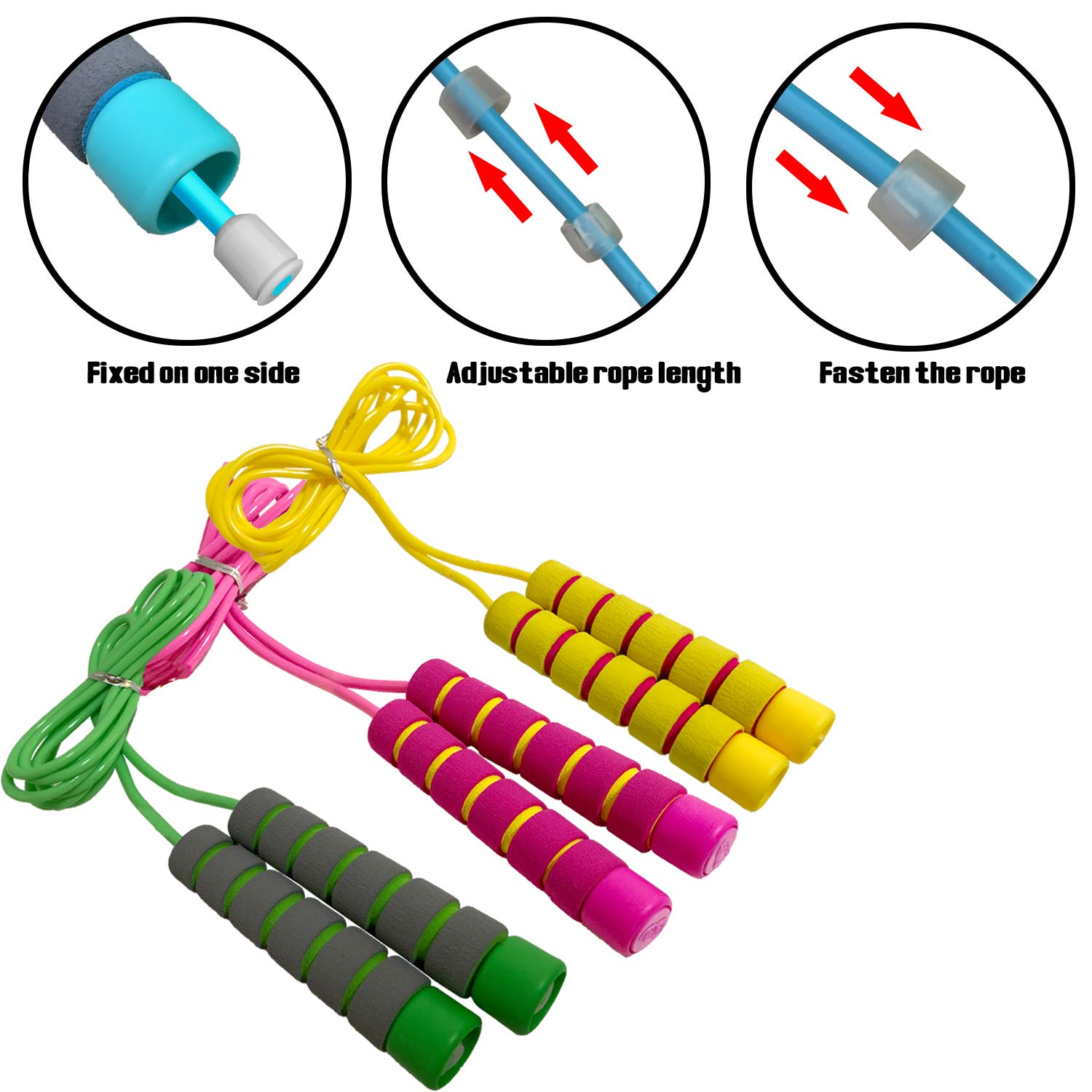 Springseil Kinder 2 Stück - Verstellbar Für Fitness Und Outdoor Spiel