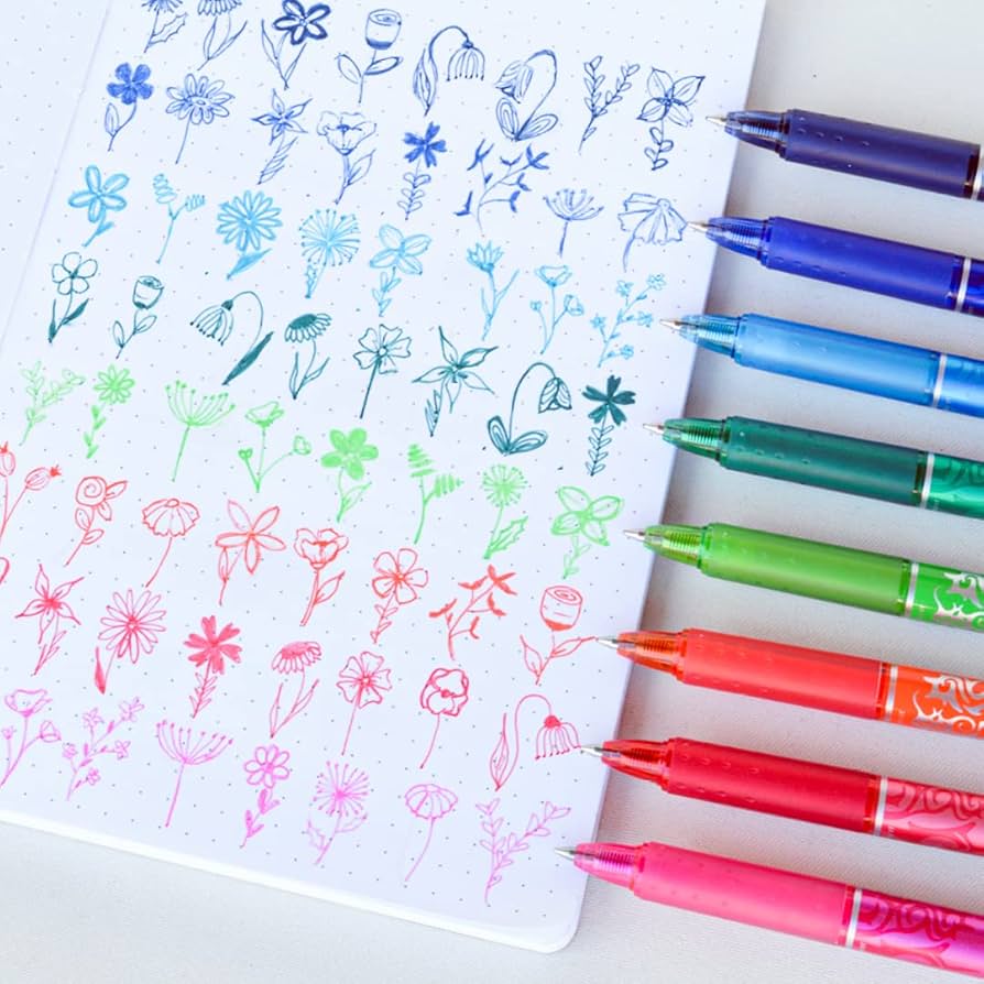 Pilot FriXion Clicker - 3 Radierbare Tintenroller Im Set, 0,7mm, Blau - Perfekt Für Schule & Büro