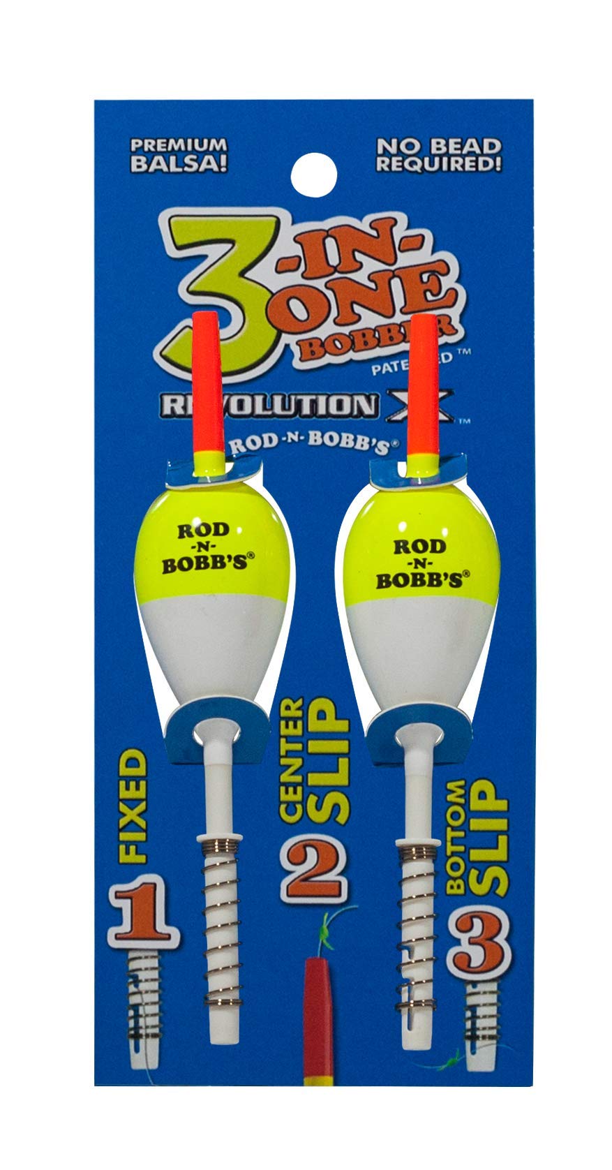 3-in-One Revolution X 1 Inch Oval Stick Bobber - 2 Pack