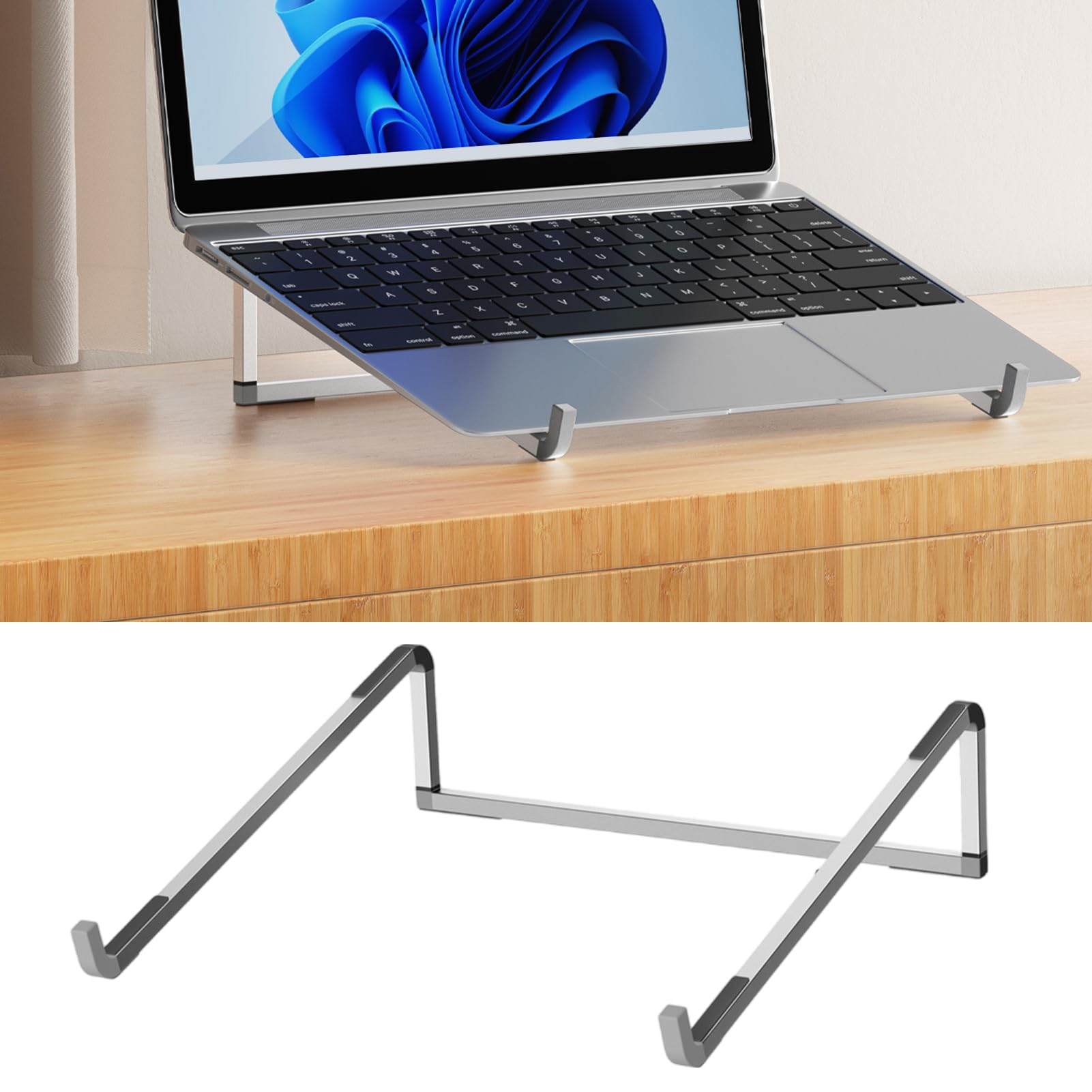 Terra universeller Laptop-/Tablet-Ständer aus RCS Aluminium – Raisch Werbemittel, München