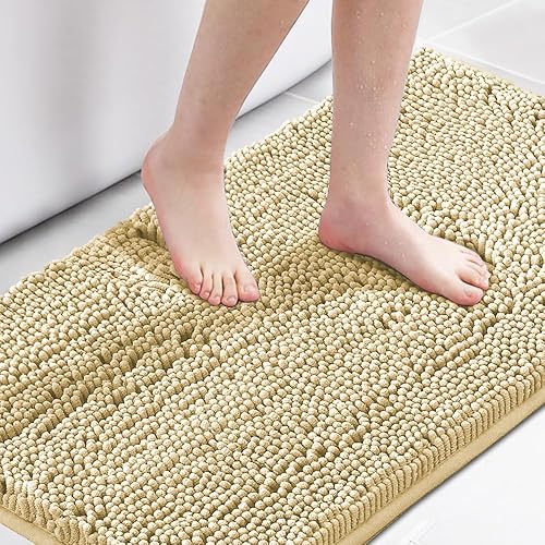 Miniatura 19 de H.VERSAILTEX Alfombra de Baño Alfombra de Baño Alfombras de Baño para Baño Antideslizante Alfombras de Baño Extra Gruesas de Chenilla 17" x 24