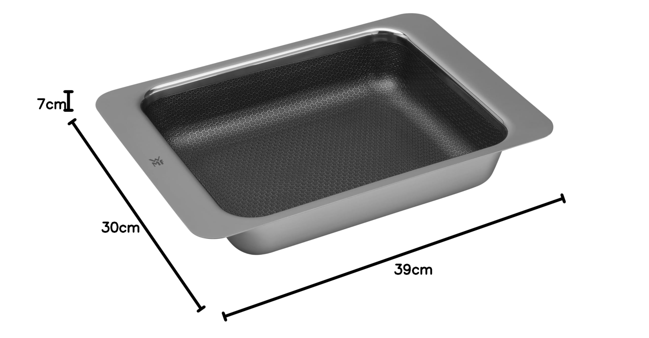 WMF Profi Resist Brat- und Auflaufform 39 x 30 x 7 cm, Ofenform beschichtet, Mehrschichtmaterial